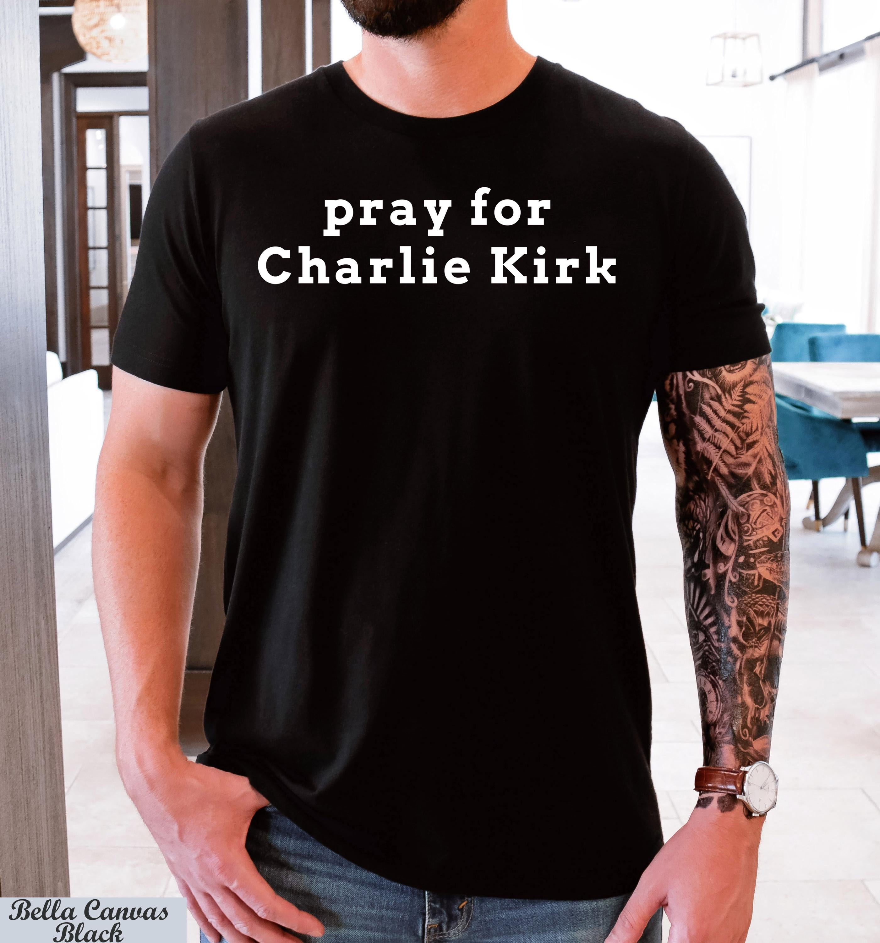 Pray for Charlie Kirk Shirt, Justice for Charlie Kirk, Charlie Kirk Memorial Tee,Patriotic Charlie Kirk Tee, A True Patriot America Shirt