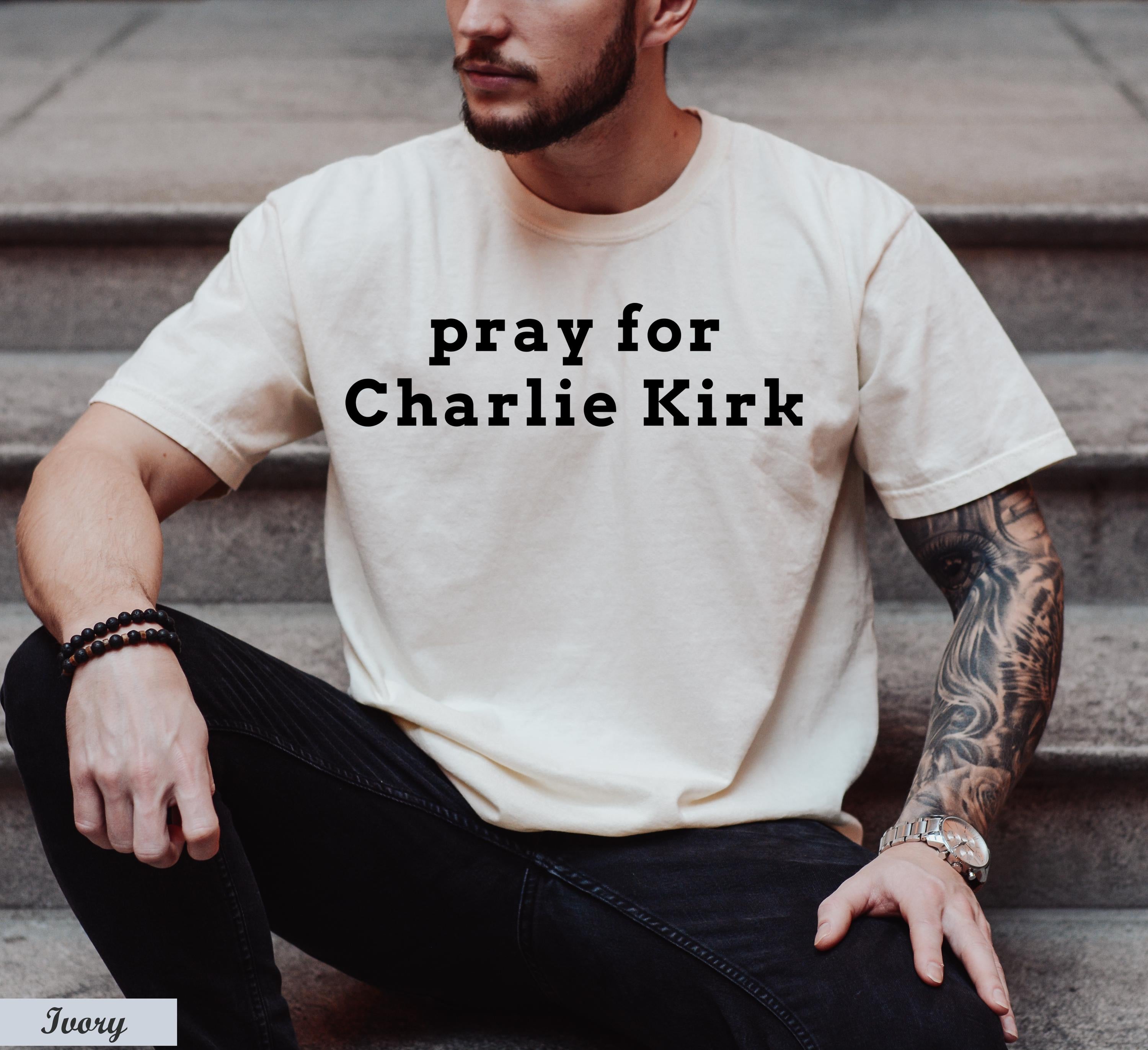 Pray for Charlie Kirk Shirt, Justice for Charlie Kirk, Charlie Kirk Memorial Tee,Patriotic Charlie Kirk Tee, A True Patriot America Shirt