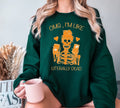 OMG Im Like Literally Dead Sweatshirt,Zombie Woman Sweater, Halloween Humor,Spooky Quotes, Eerie Skeleton Girl, Witchy Vibe, Skeleton Coffee