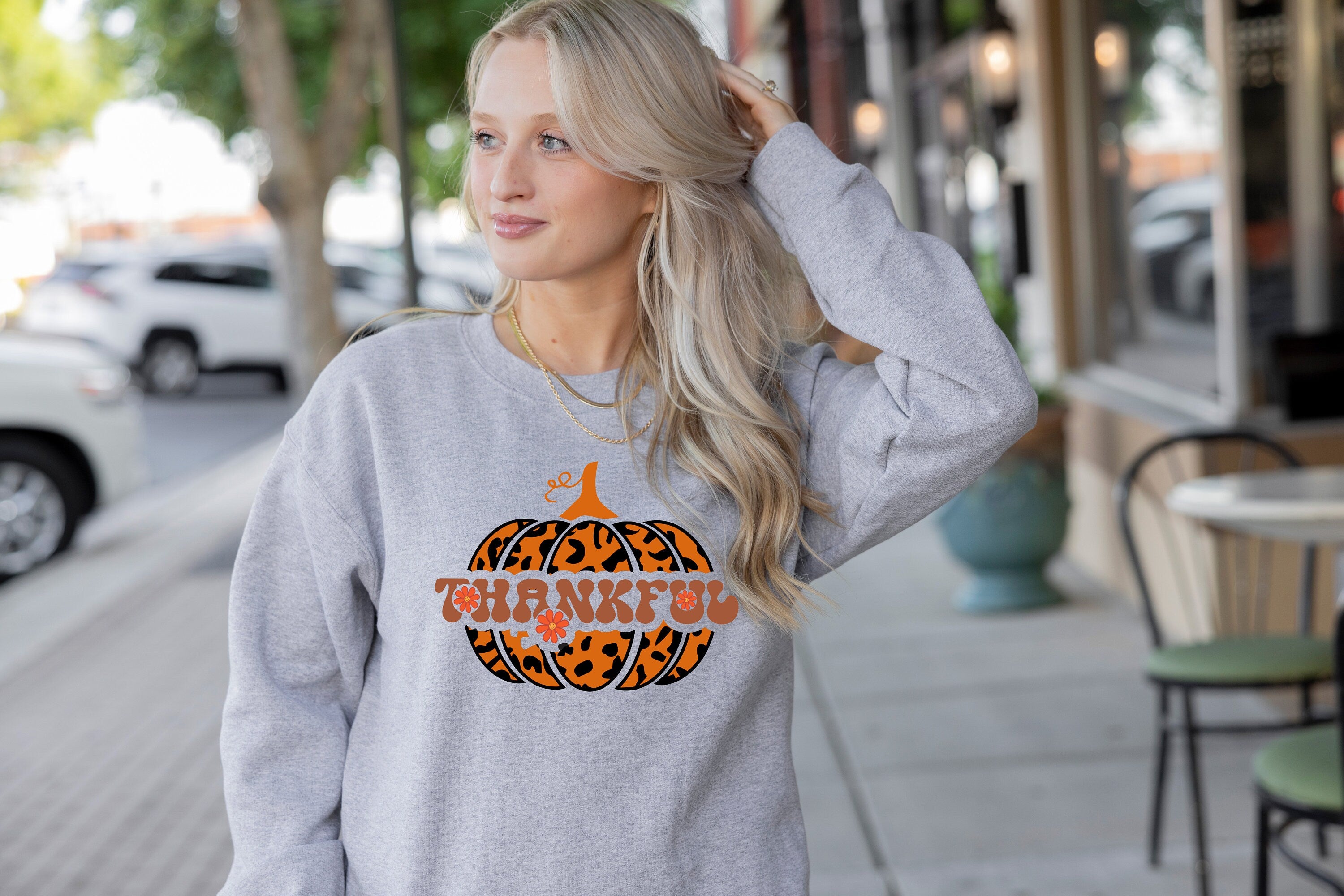 Leopard Pumpkin Sweatshirt, Thanksgiving Sweatshirt, Thankful Sweatshirt, Fall Sweatshirt, Leopard Fall, Vintage Leopard Pumpkin