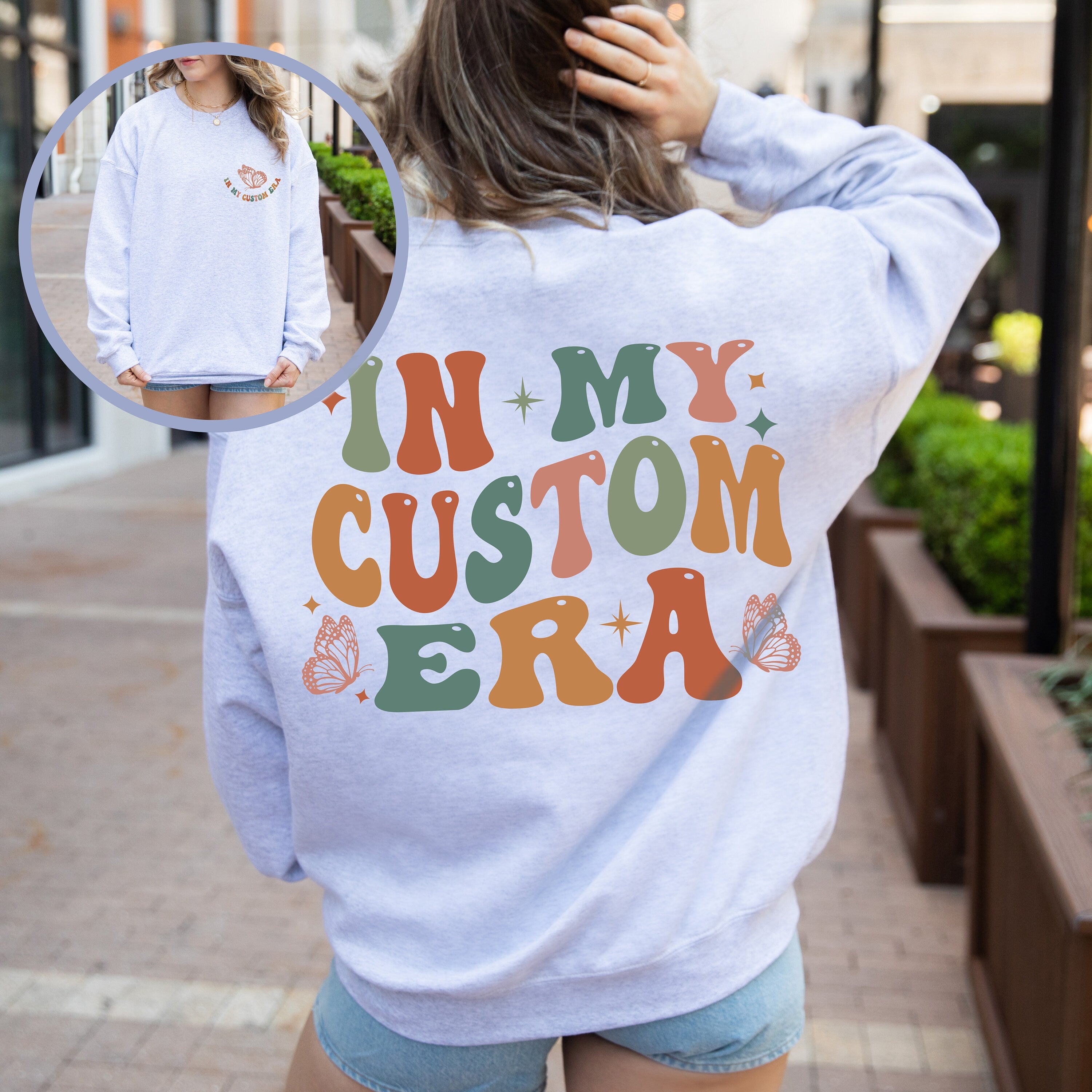 In My Era Custom Sweatshirt,Personalized Sweatshirt, Concert Outfit,Gift For Fan Girl Shirt, New Mom Gift, Gender Reveal,Custom Era Crewneck