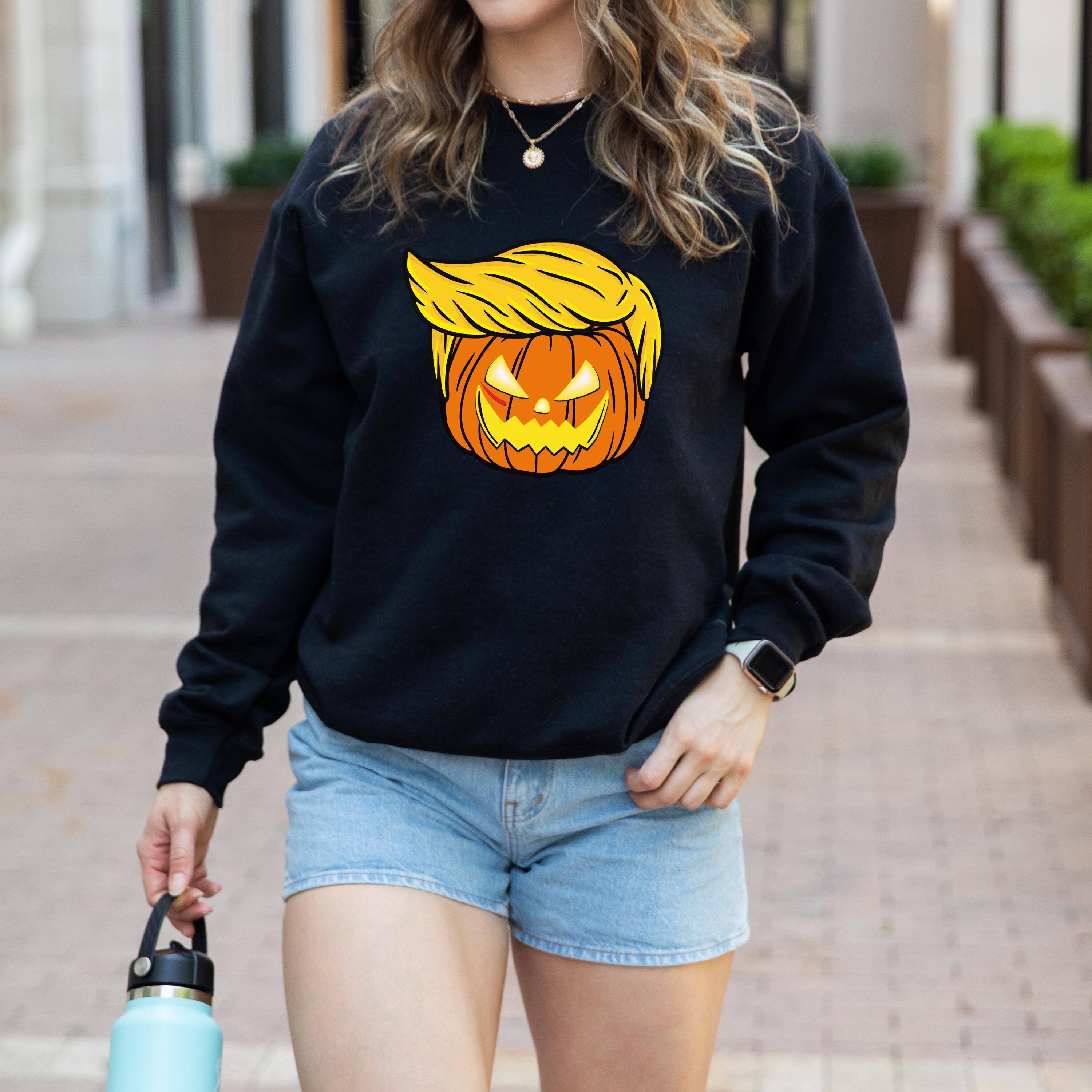 Trumpkin Sweatshirt, Trump Pumpkin Sweatshirt, Funny Trump Shirt, Halloween pumpkin Sweatshirt, Halloween Sweatshirt, Political Sweatshirt