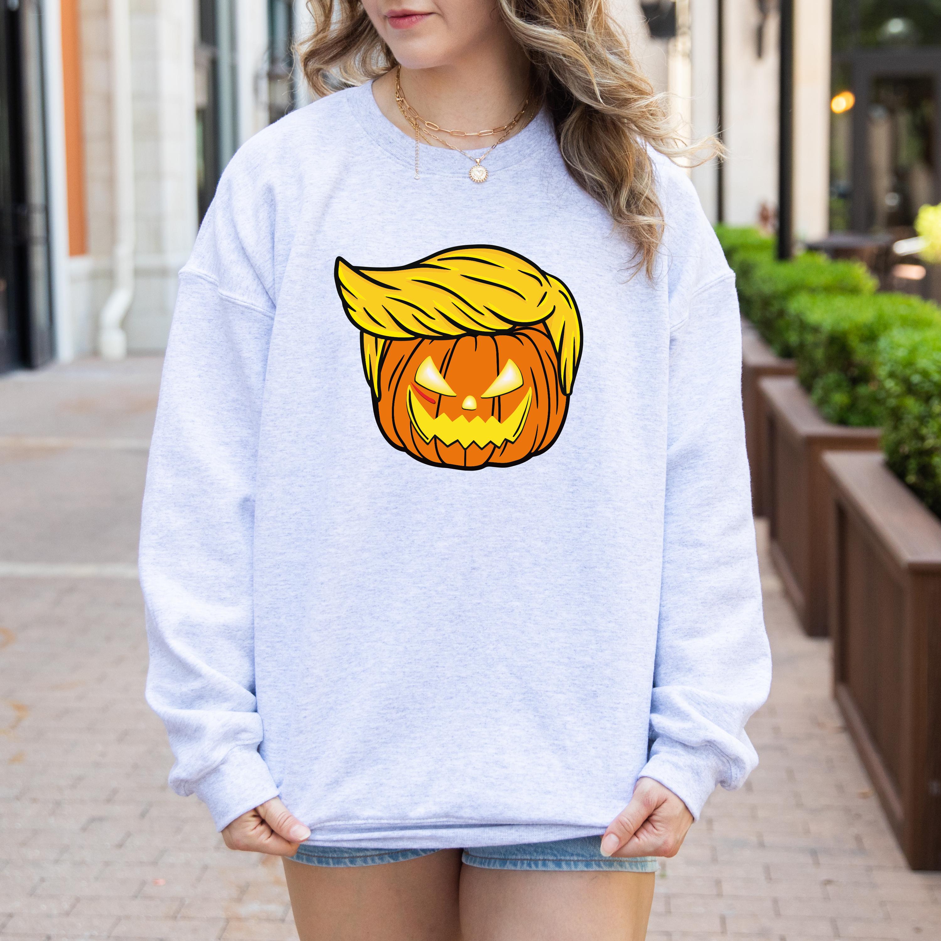 Trumpkin Sweatshirt, Trump Pumpkin Sweatshirt, Funny Trump Shirt, Halloween pumpkin Sweatshirt, Halloween Sweatshirt, Political Sweatshirt