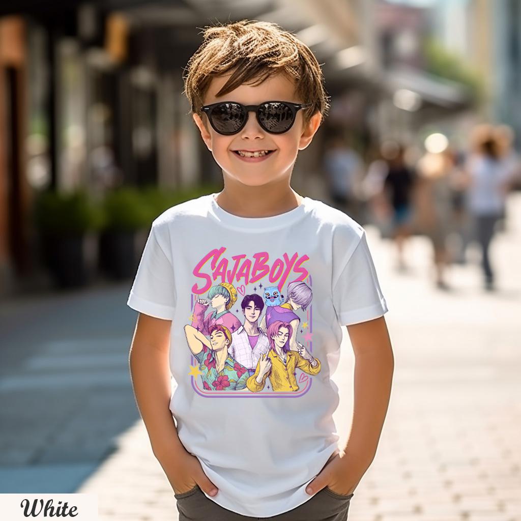 Saja Boys Boy Band Shirt, Demon Hunters Movie Kids Shirt, Boy Band Tee, Anime Manga Style Tee ,Huntrix Fan Gift Shirt, Saja Boys Fan Gift