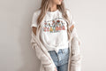Customized Floral Teacher Shirt, Back to School Teacher Shirt, Personalized Teacher Mrs Name Shirt, Kindergarten Teacher Tee, Teacher Gift