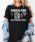 Charlie Kirk Shirt, Great American Patriot Tee, USA Flag Map Shirt, Pray for Charlie Tee,Legend Never Die Charlie Kirk,Charlie Kirk Memorial