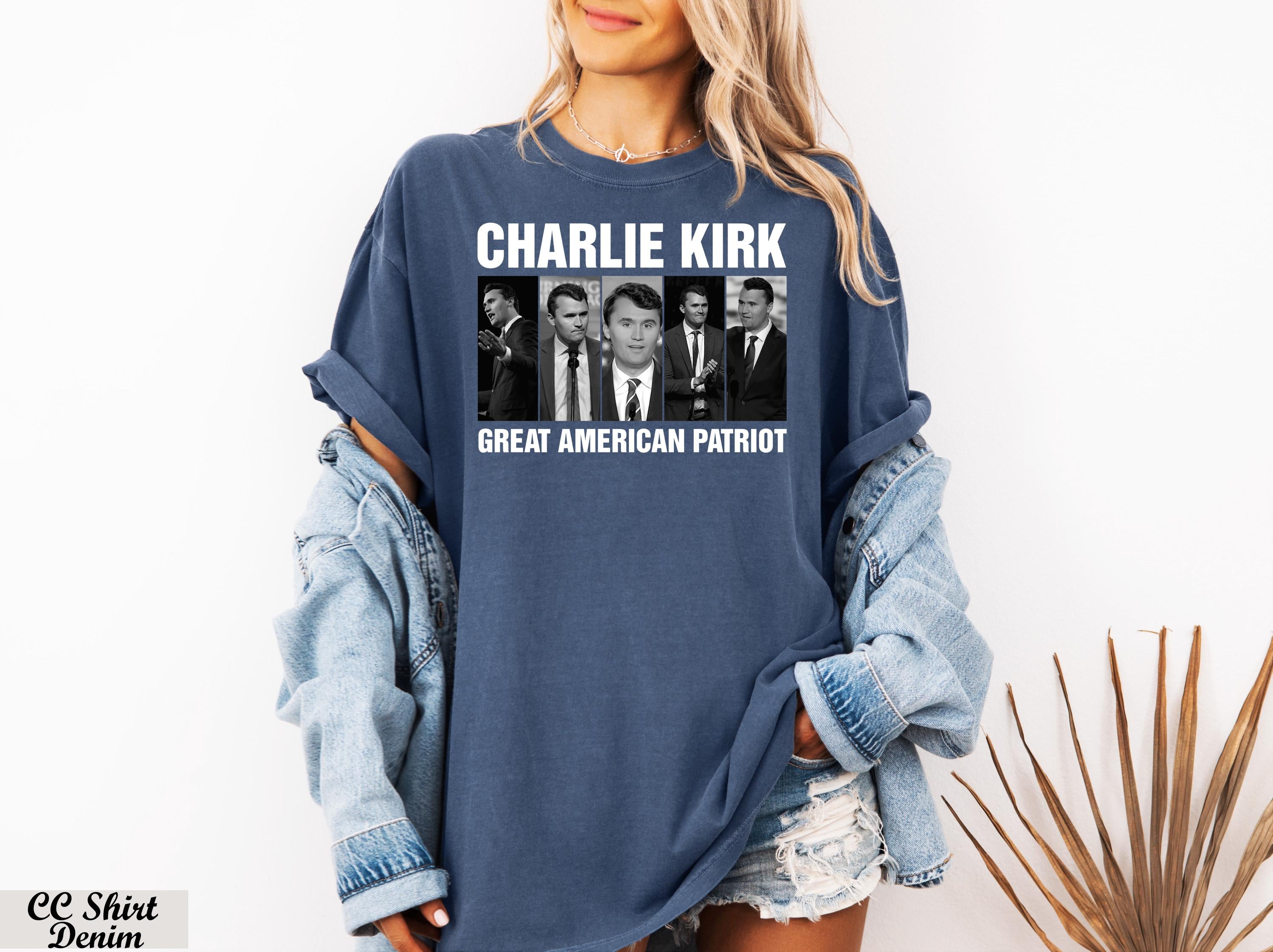 Charlie Kirk Shirt, Great American Patriot Tee, USA Flag Map Shirt, Pray for Charlie Tee,Legend Never Die Charlie Kirk,Charlie Kirk Memorial