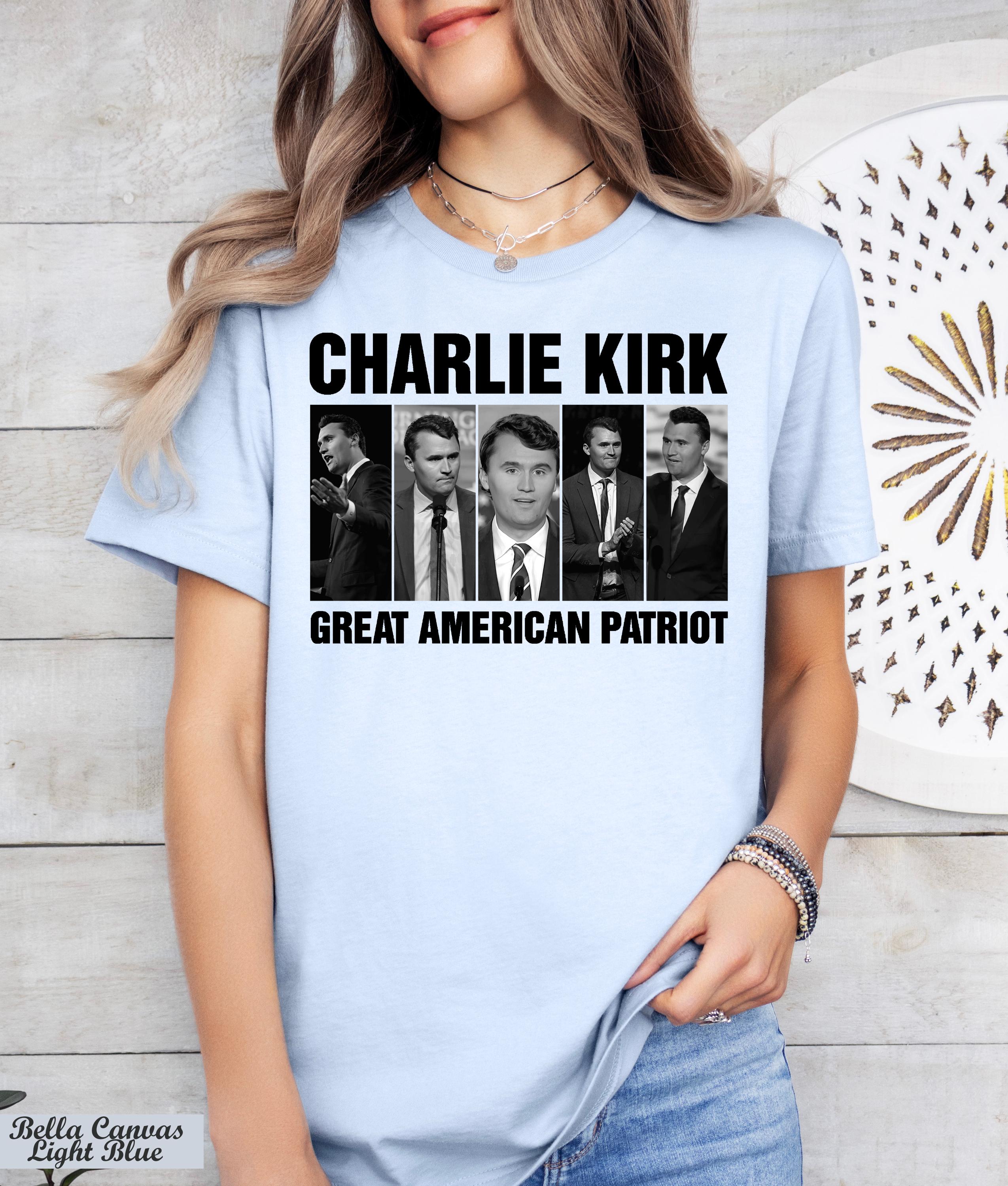 Charlie Kirk Shirt, Great American Patriot Tee, USA Flag Map Shirt, Pray for Charlie Tee,Legend Never Die Charlie Kirk,Charlie Kirk Memorial