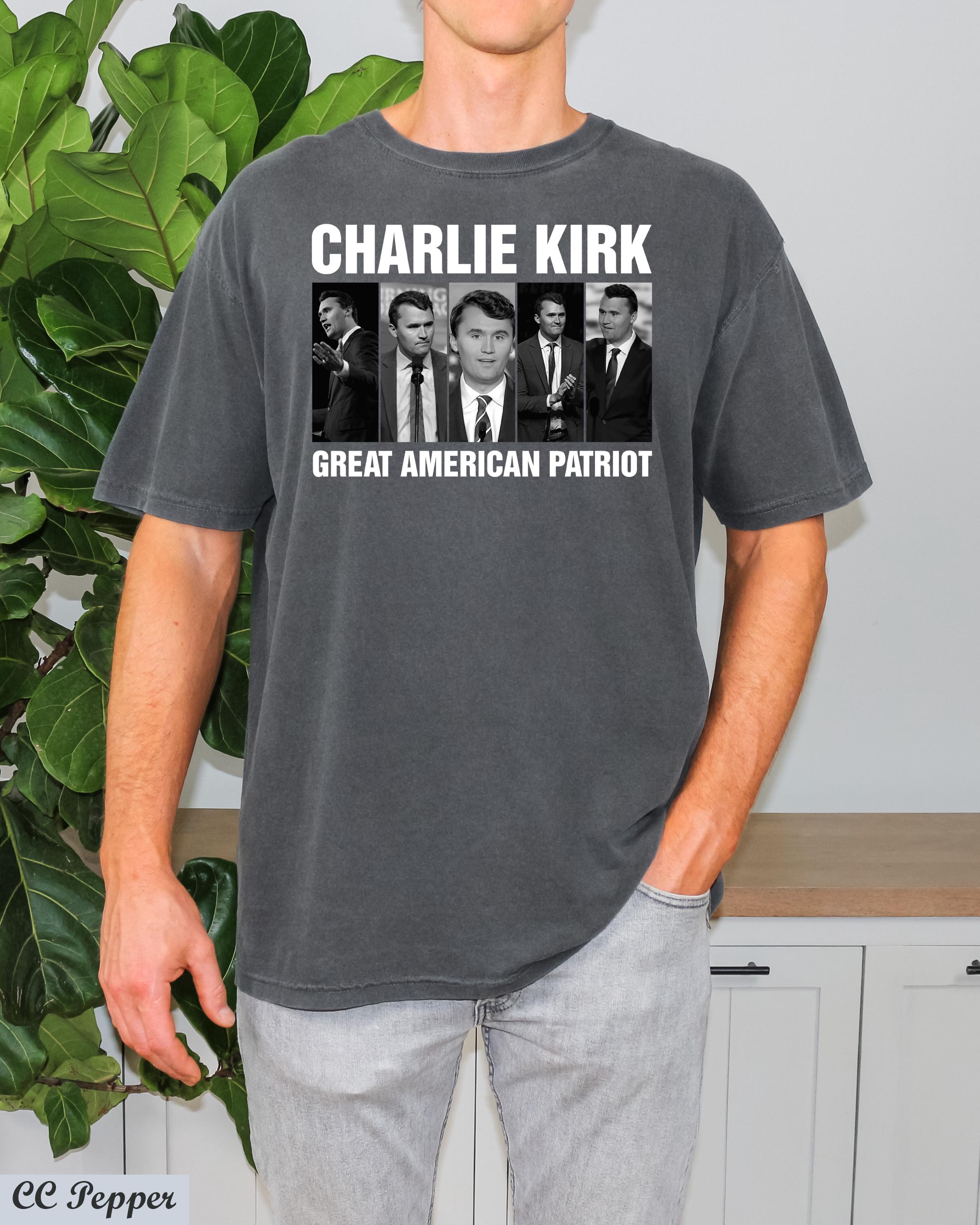 Charlie Kirk Shirt, Great American Patriot Tee, USA Flag Map Shirt, Pray for Charlie Tee,Legend Never Die Charlie Kirk,Charlie Kirk Memorial