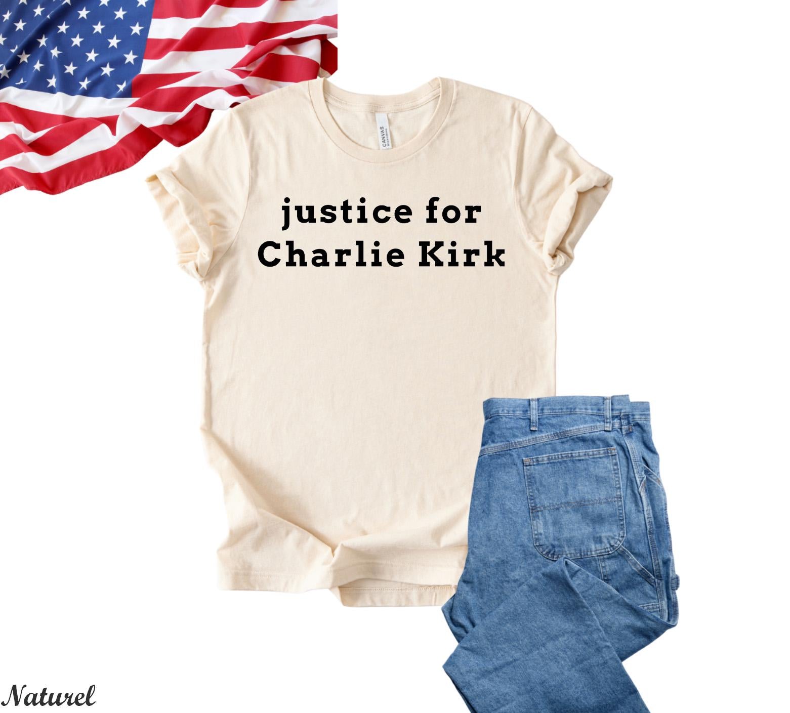 Justice For Charlie Kirk Shirt,Pray for Charlie Kirk Shirt,Rest in Peace Charlie Kirk,Last Charles James Kirk, Rest in Peace Charlie Kirk