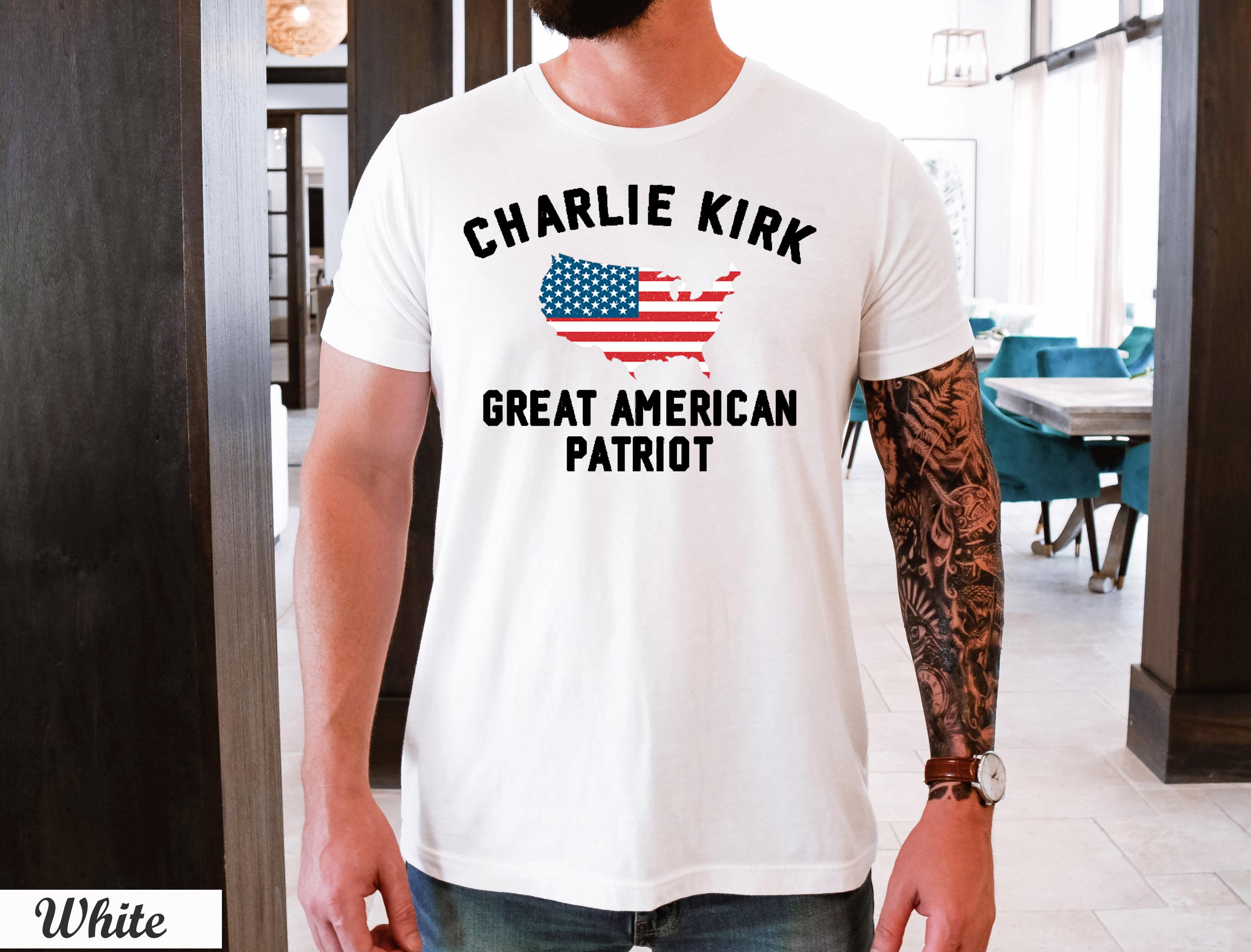 Charlie Kirk Great America Patriot Shirt, USA Flag Map Shirt,Prayers Up for Charlie,Legend Never Die Kirk,Justice For Charlie Kirk Shirt
