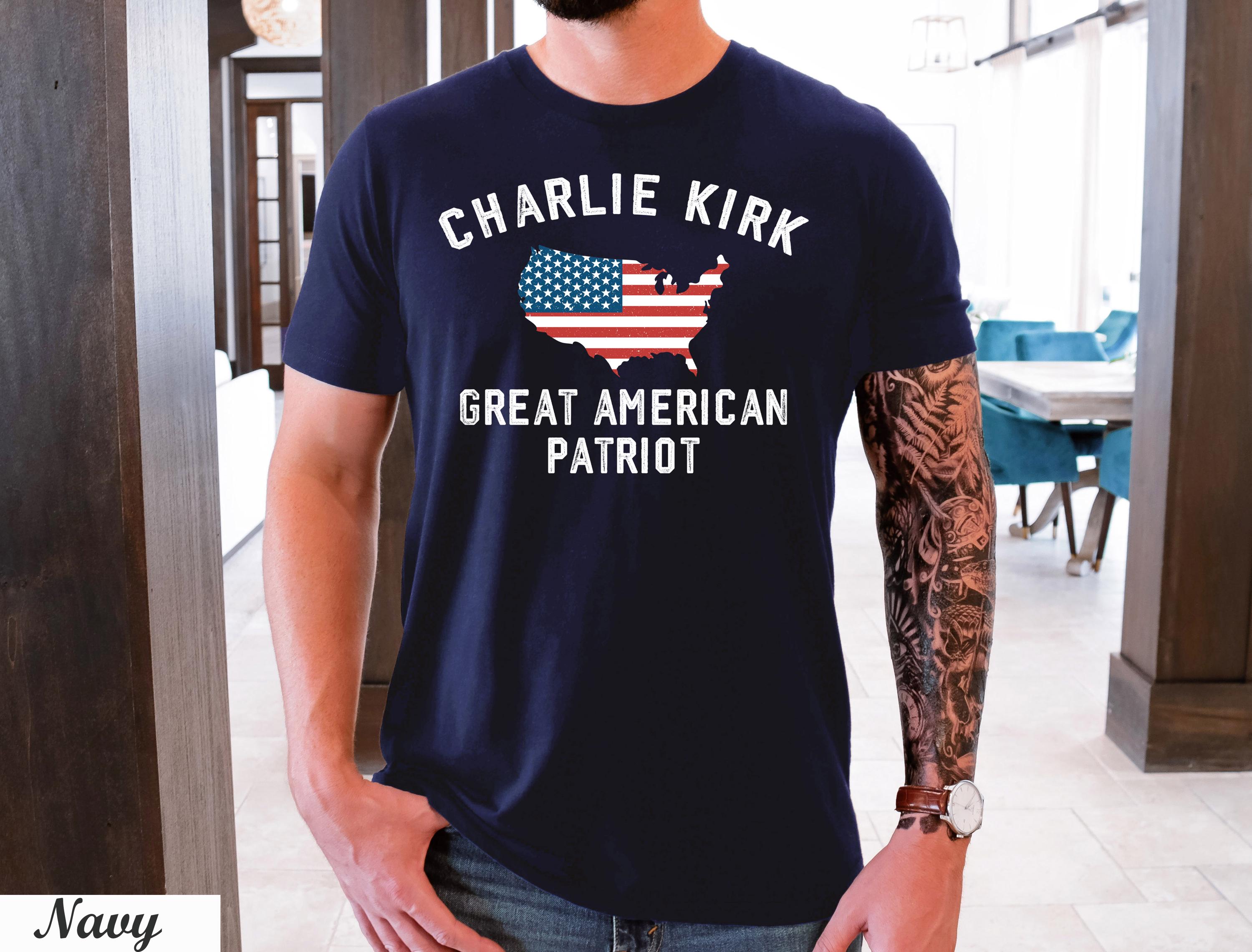Charlie Kirk Great America Patriot Shirt, USA Flag Map Shirt,Prayers Up for Charlie,Legend Never Die Kirk,Justice For Charlie Kirk Shirt