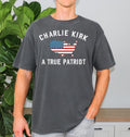 Charlie Kirk A True Patriot Shirt, Charlie Kirk Memorial,Legend Never Die Charlie Kirk Tee,Prayers Up for Charlie,Charlie Kirk Assassination