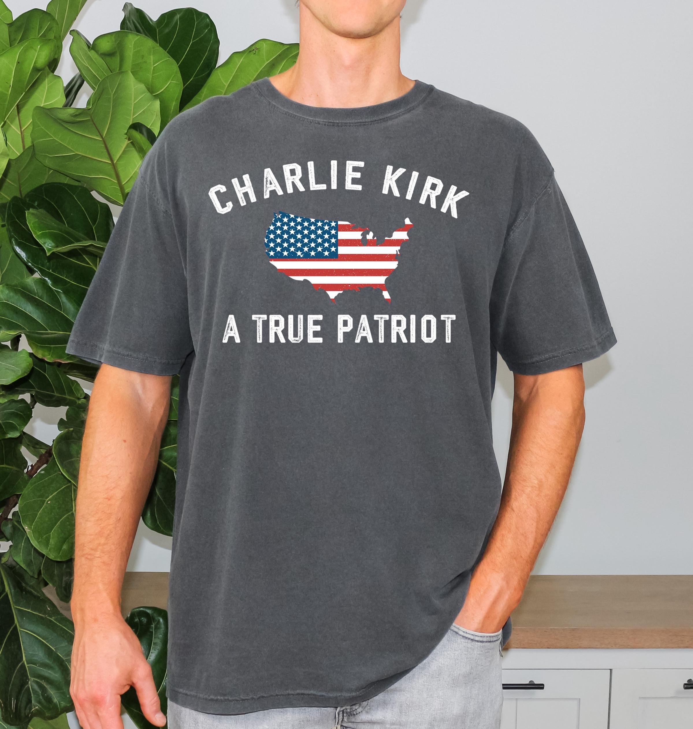 Charlie Kirk A True Patriot Shirt, Charlie Kirk Memorial,Legend Never Die Charlie Kirk Tee,Prayers Up for Charlie,Charlie Kirk Assassination
