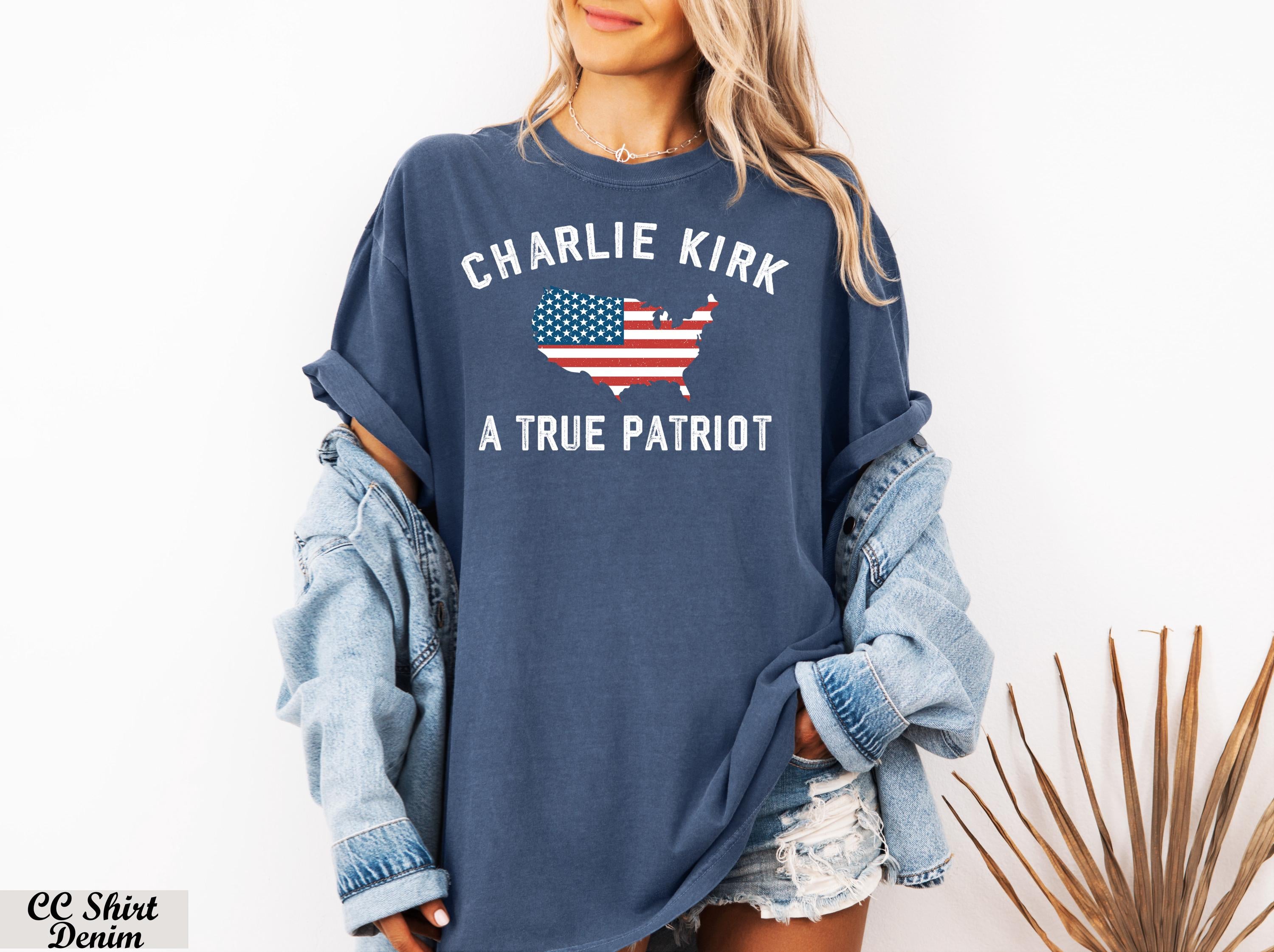 Charlie Kirk A True Patriot Shirt, Charlie Kirk Memorial,Legend Never Die Charlie Kirk Tee,Prayers Up for Charlie,Charlie Kirk Assassination