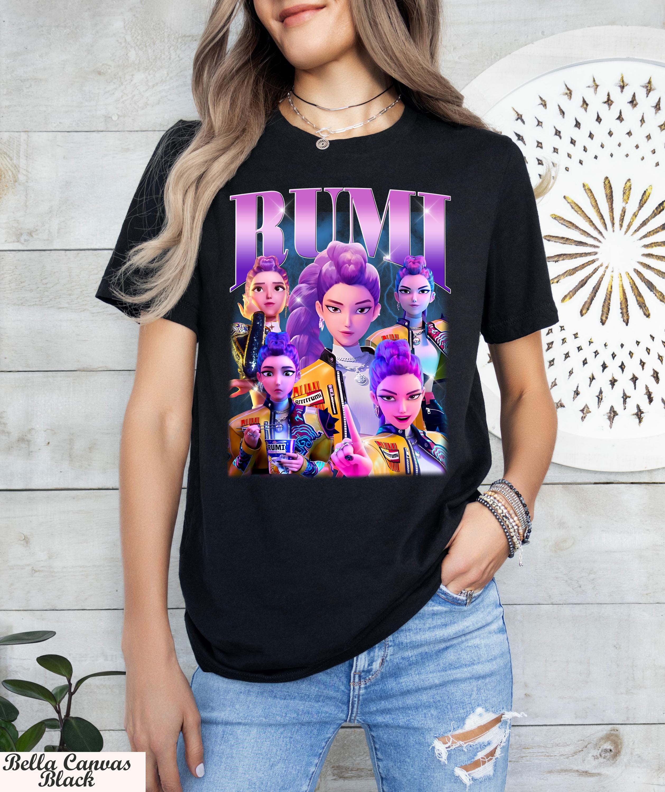 Limited Rumi Huntrix Demon Hunters Shirt, Vintage Rumi Bootleg Shirt, Huntrix Girls Tee, Huntrix Demon Hunters Shirt, Huntrix Fan Shirt Gift