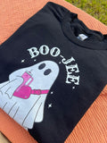 Cute Boo Jee Ghost Sweatshirt, Boo Shirt, Spooky Ghost Sweater, Spooky Season Ghost, Spooky Vibes, Halloween Gifts, Fall Sweatshirt