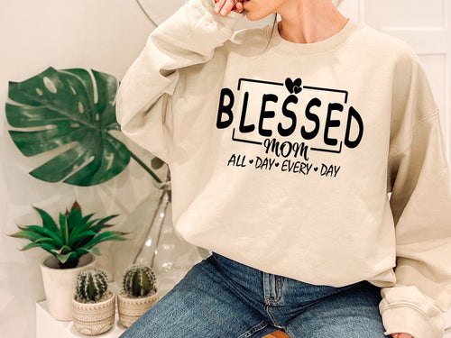 Blessed Mom Crewneck Sweatshirt