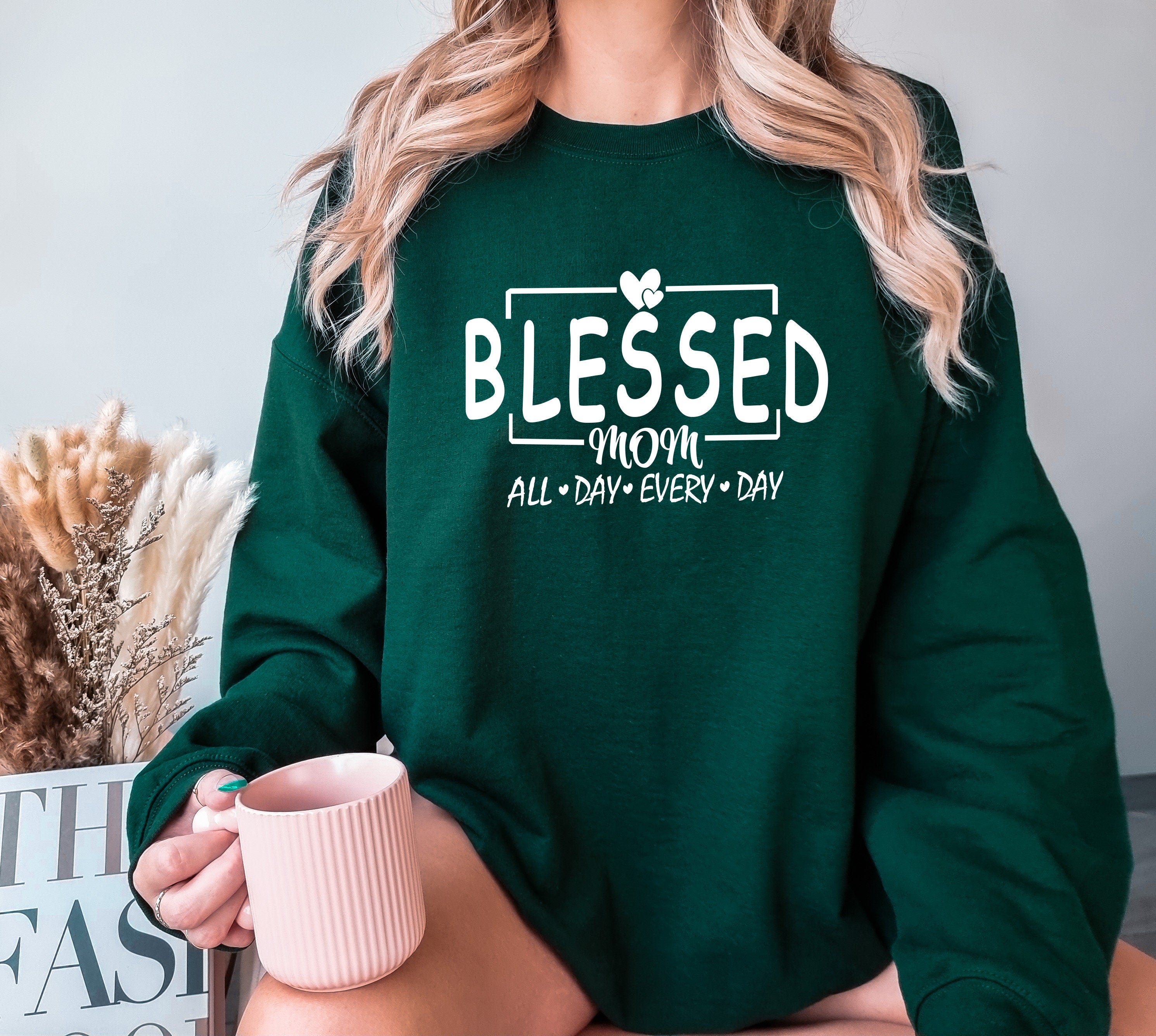 Blessed Mom Sweatshirt, Blessed Sweatshirt, Mom Life Shirt, Mother’s Day Gift, Mother’s Day Shirt, Mother Shirt, Motivational Mom Tee