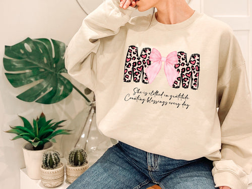 Clothed in Gratitude Mom Wildflower Sweatshirt