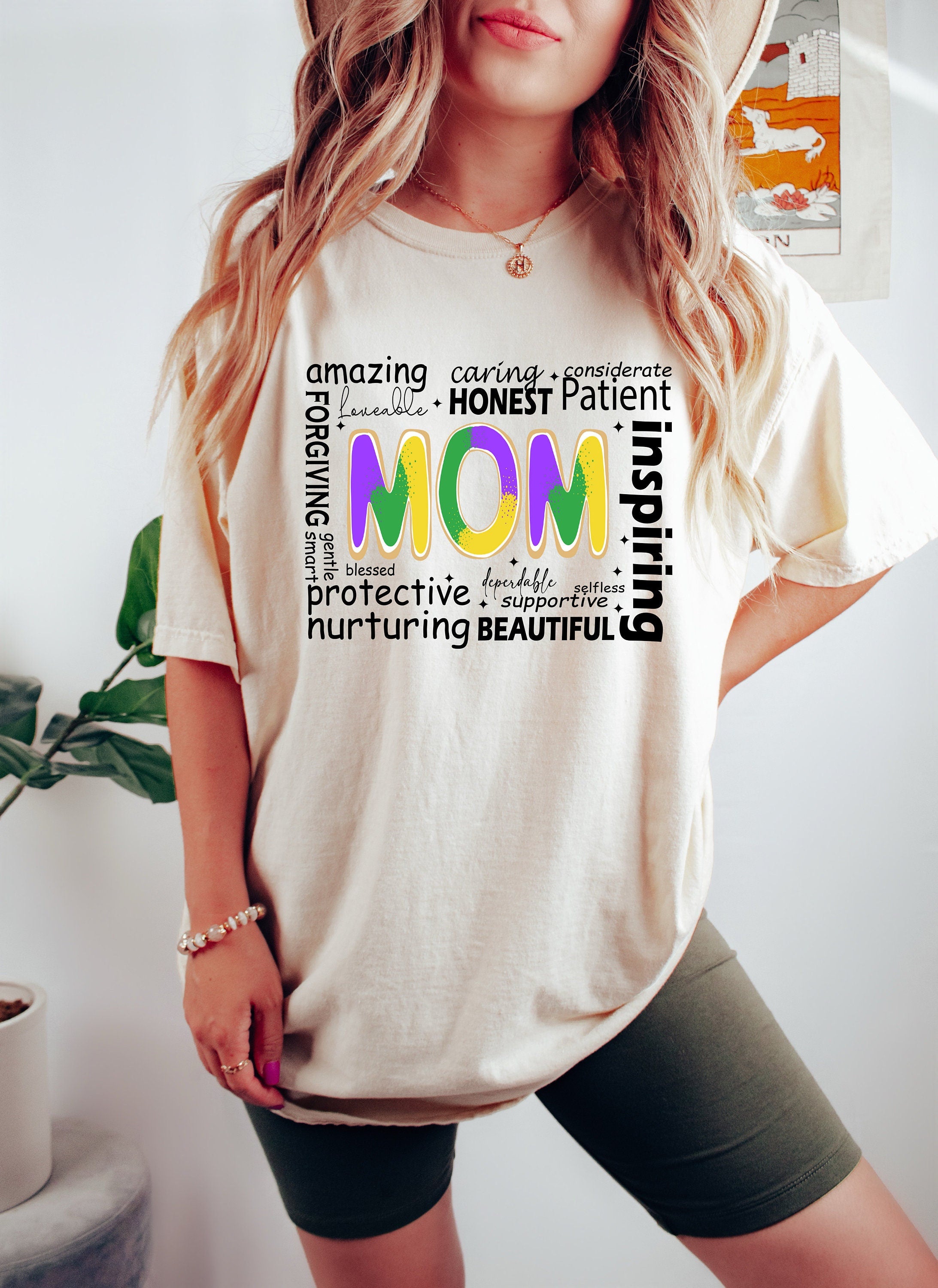 She is Mom Shirt, Comfort Colors Shirt, Retro Mother, Blessed Mom, Mama Shirt, Mom Life , Mother's Day, Gift for Mom, Retro Mama Quotes
