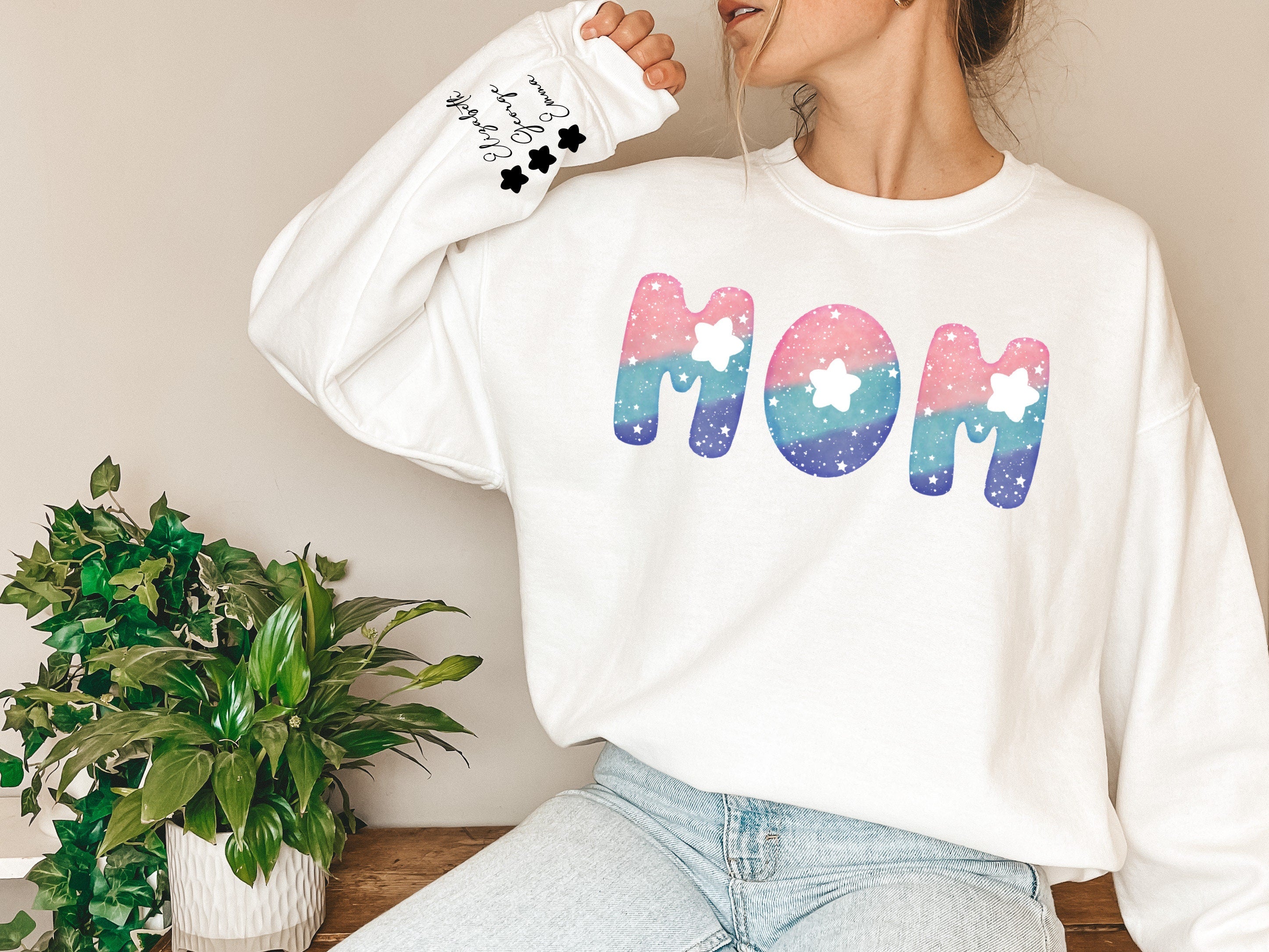 Custom Mama Sweatshirt, Mothers Day, Cute Mama Shirt, Personalized Mama Shirt, Custom Mama Shirt, Gift for Mom, Mama Sweatshirt,Trendy Shirt