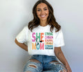 She is Mom Shirt, She is Strong Shirt, Bible Verse Shirt, Gift For Mom, Christian Mom shirt, Mother Days Shirt, Cute Mom Tee, Gift For Mom