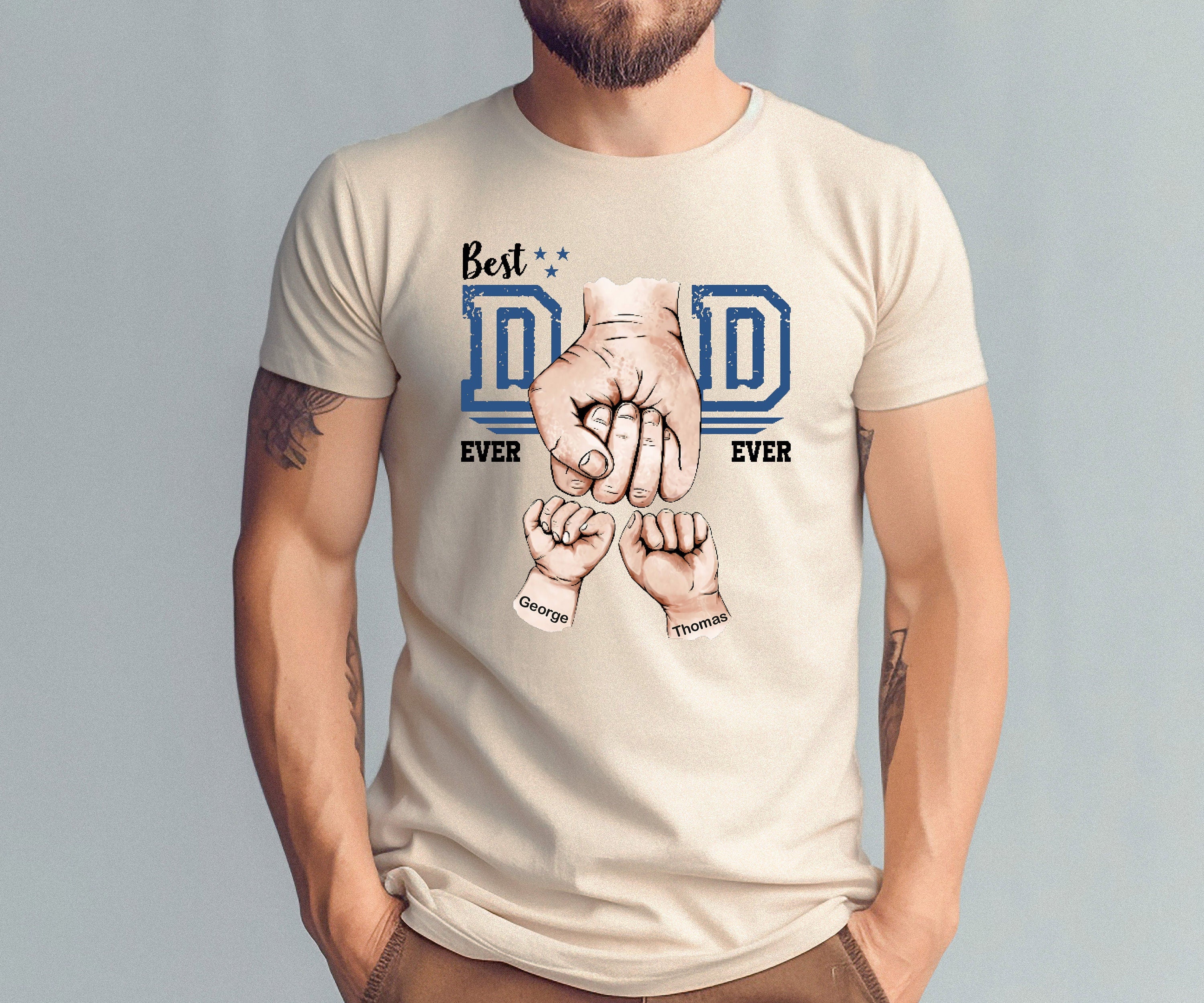 Custom Dad Shirt, Dad Shirt With Kids Names, Fathers Day Gift, New Dad Shirt, New Dad Gift, Personalized Dad Shirt, Custom Kids Names Shirt