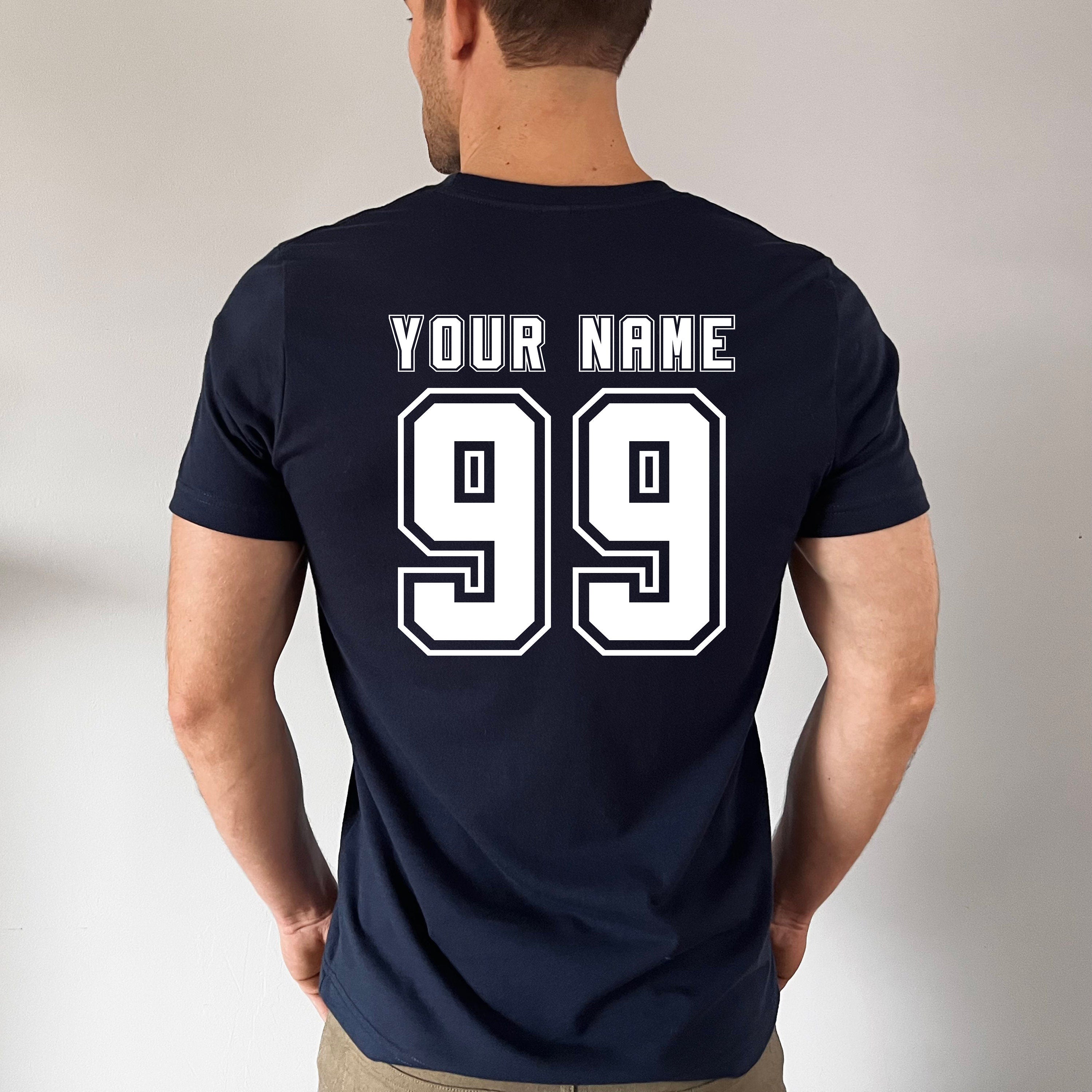 Custom Sports Team Name Shirt, Team Gift Ideas, Personalized Printed or Stitched Name and Number Shirt, Your Own Writing Shirt