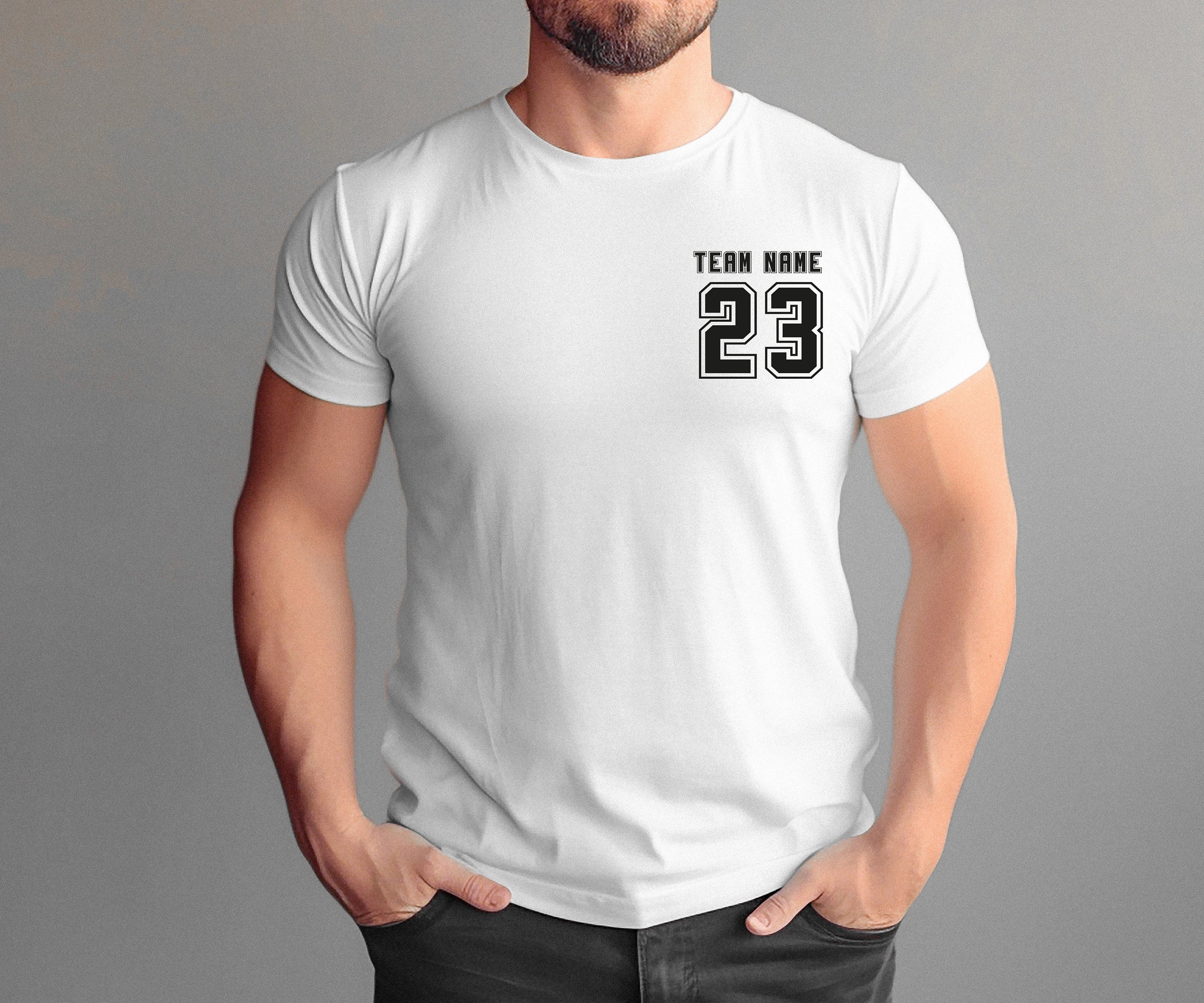 Custom Sports Team Name Shirt, Team Gift Ideas, Personalized Printed or Stitched Name and Number Shirt, Your Own Writing Shirt