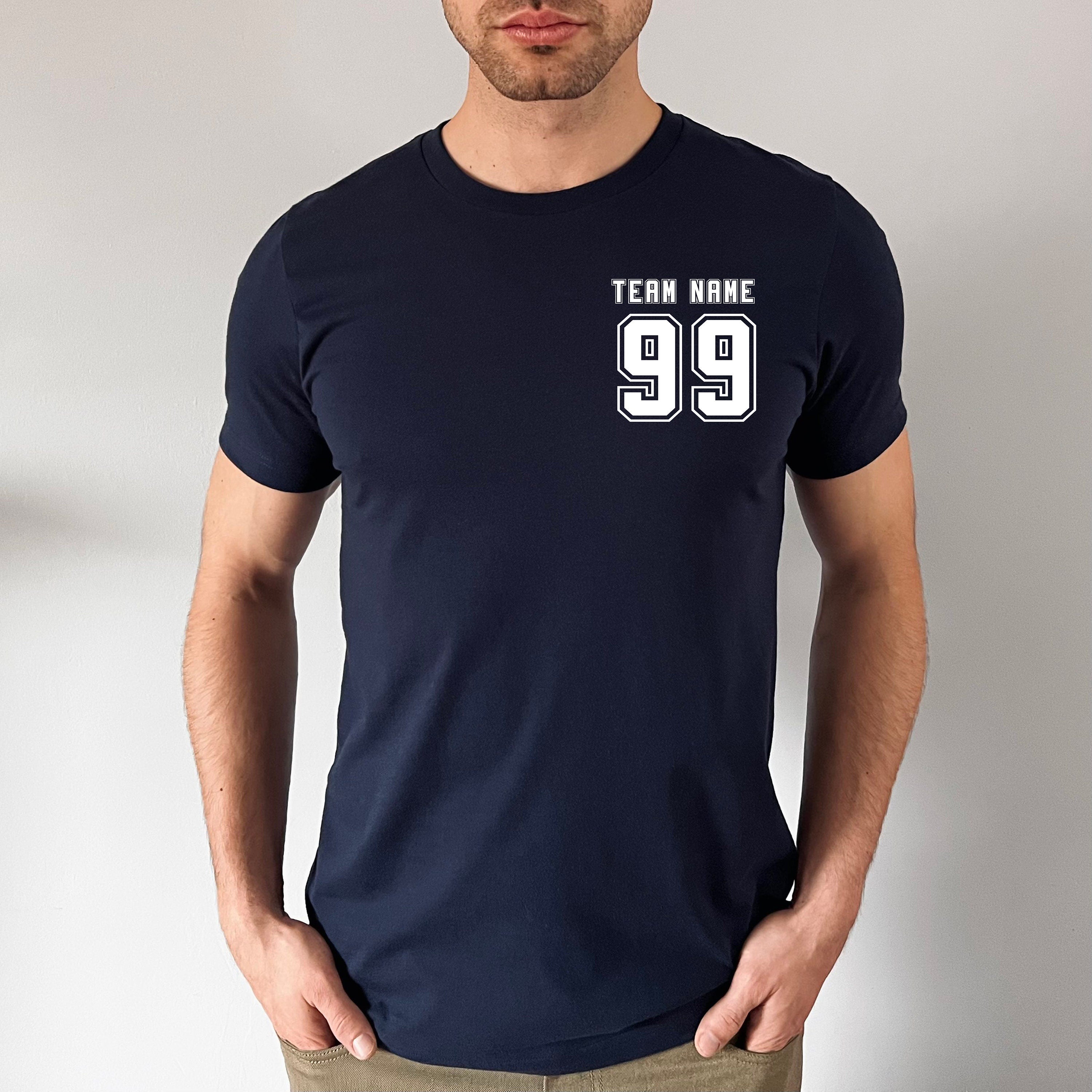Custom Sports Team Name Shirt, Team Gift Ideas, Personalized Printed or Stitched Name and Number Shirt, Your Own Writing Shirt