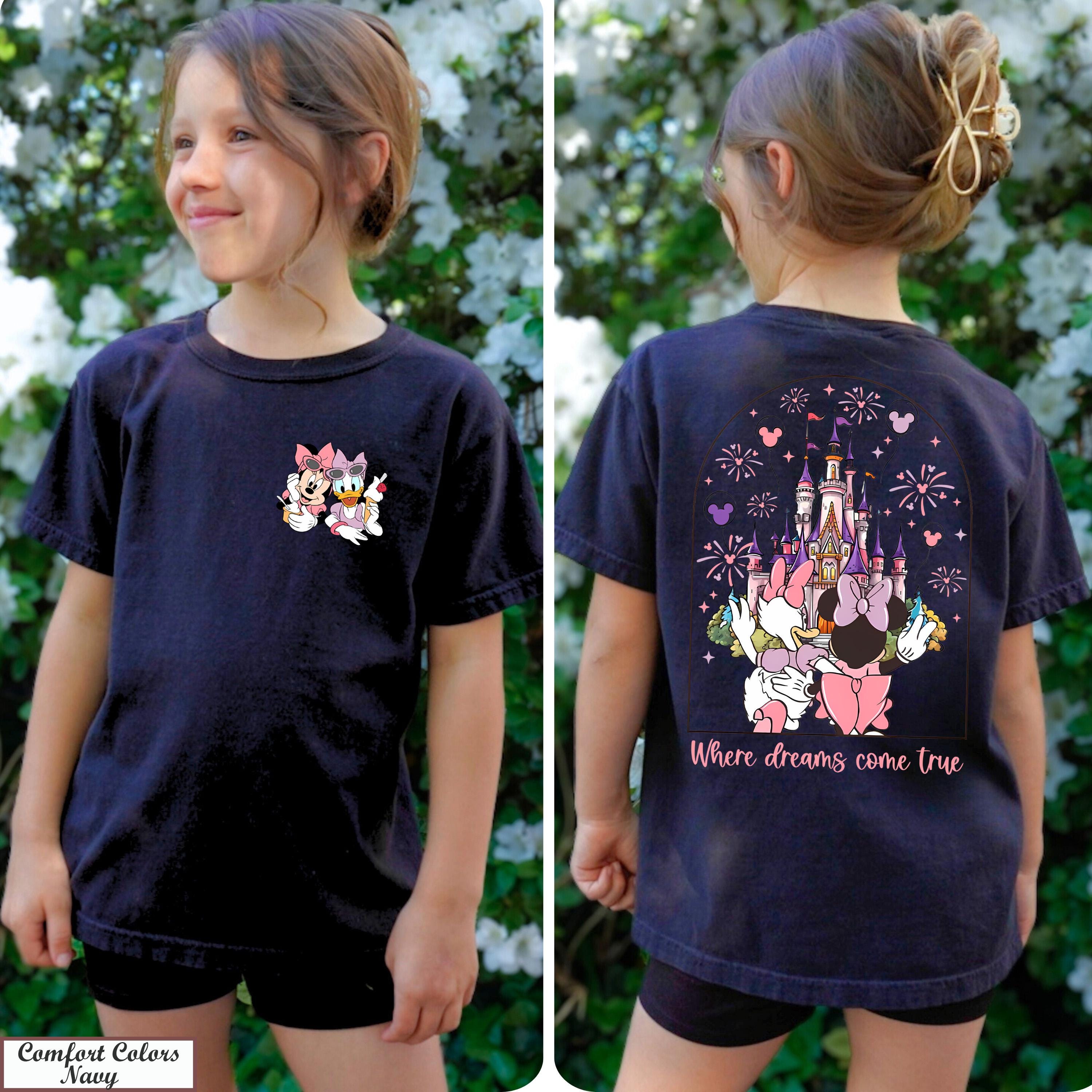 Disney Minnie Daisy Summer Shirt, Where Dreams Come True, Birthday Gift Tee, Magic Kingdom Shirt,Disney Besties Shirt,Birthday Gift Shirt