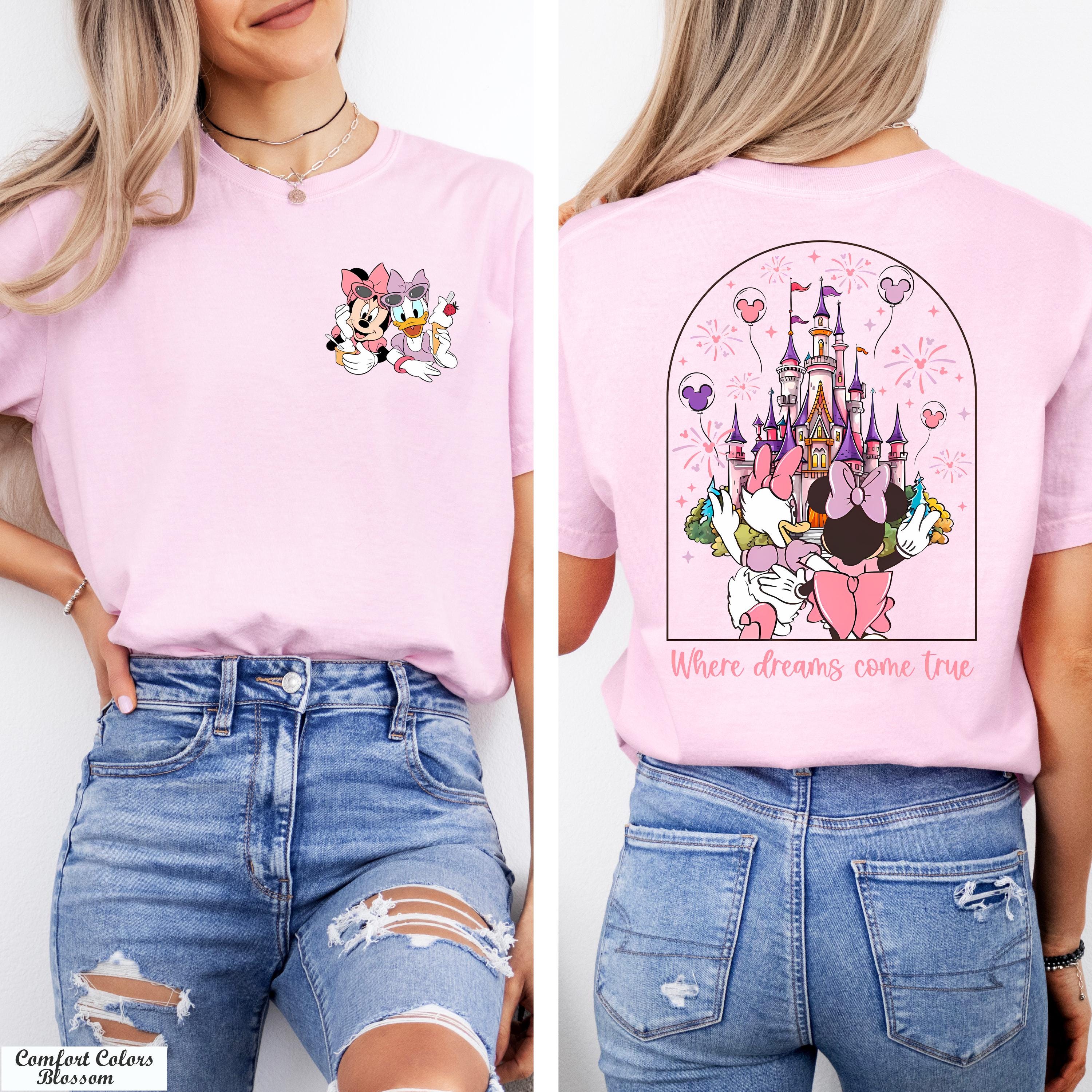 Disney Minnie Daisy Summer Shirt, Where Dreams Come True, Birthday Gift Tee, Magic Kingdom Shirt,Disney Besties Shirt,Birthday Gift Shirt