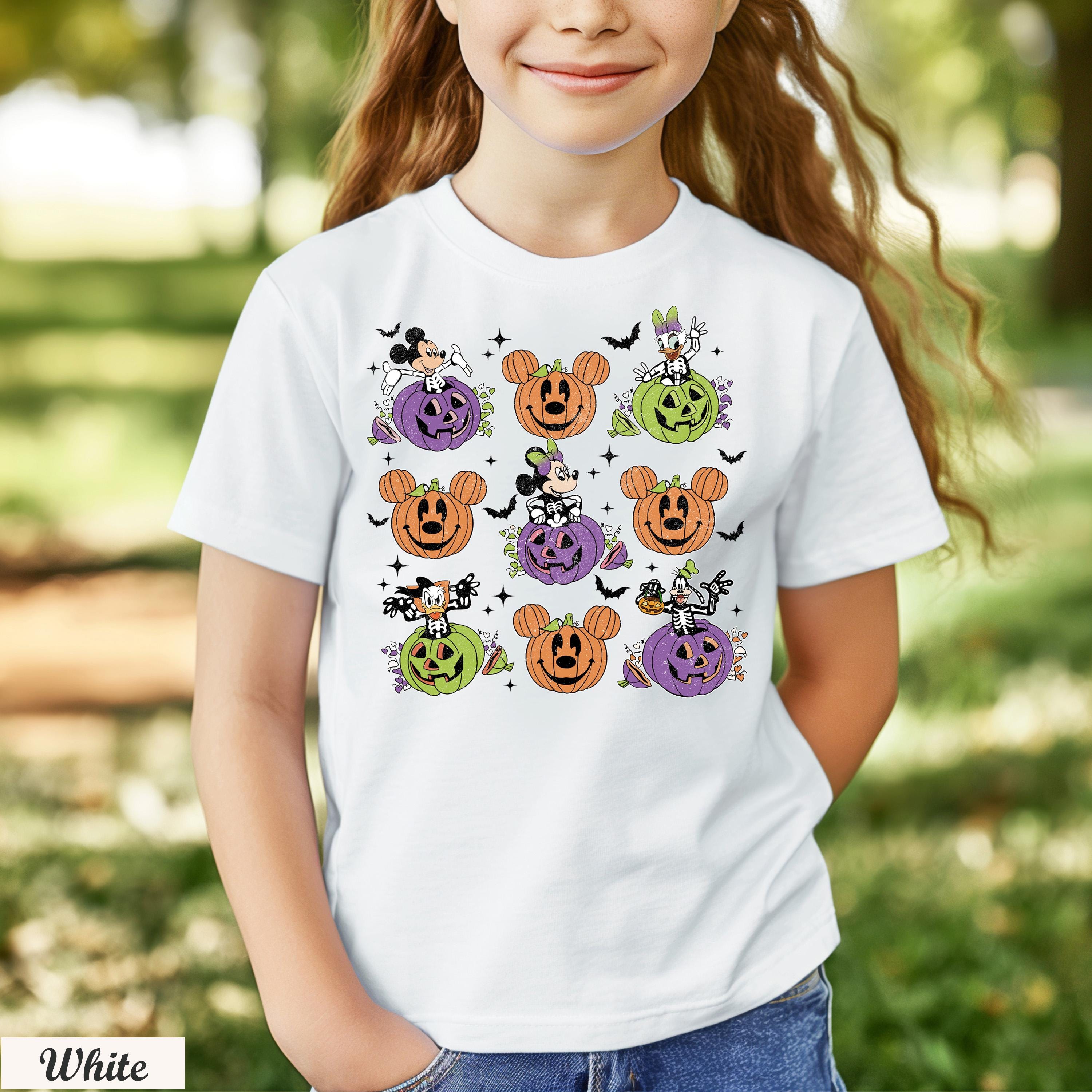 Vintage Mickey And Friends Halloween Pumpkin Shirt,Disneyland Halloween Shirt,Disney Girls Trip,Mickey's Not So Scary Party Trip,Fall Shirt