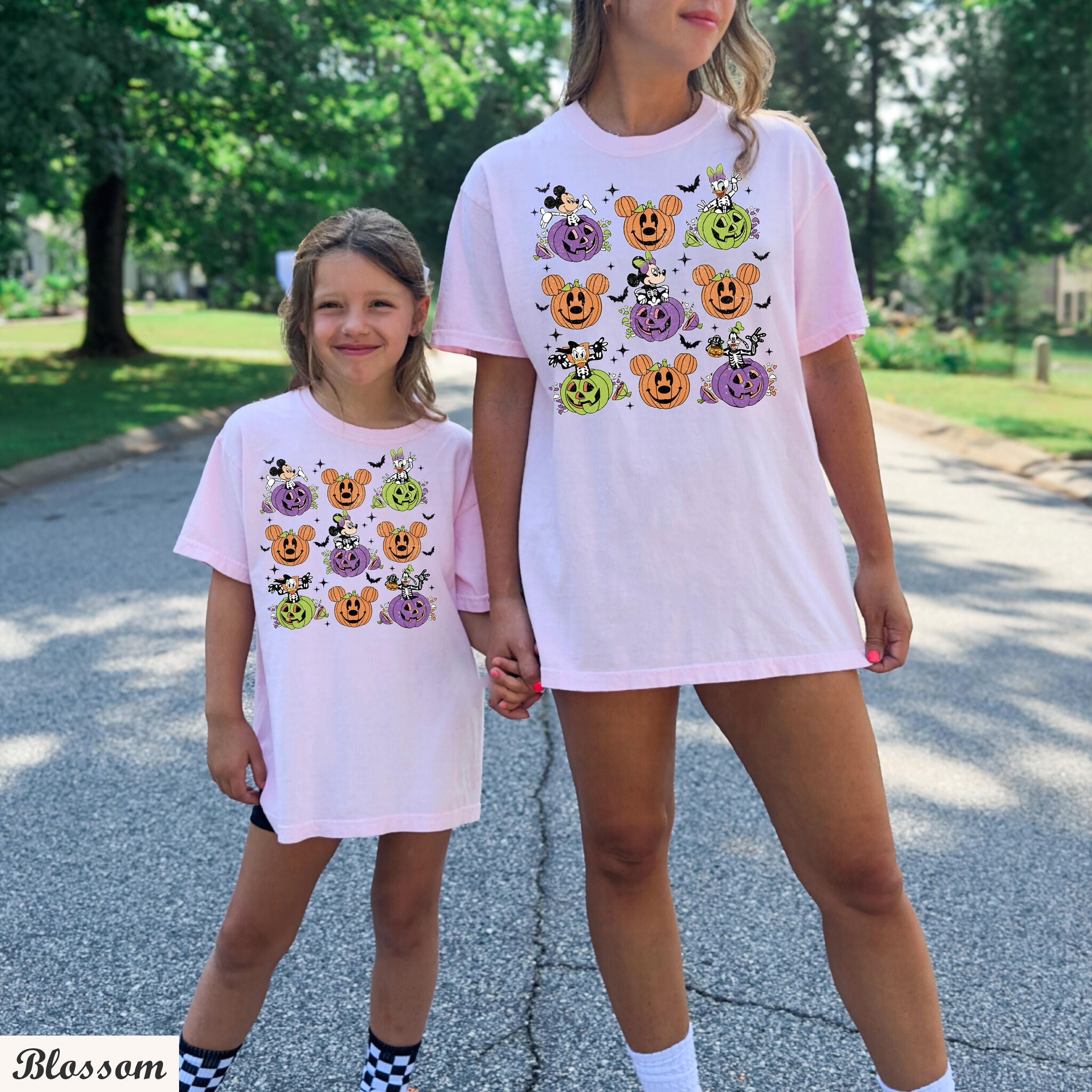 Vintage Mickey And Friends Halloween Pumpkin Shirt,Disneyland Halloween Shirt,Disney Girls Trip,Mickey's Not So Scary Party Trip,Fall Shirt