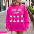Custom Halloween boo ghost family sweatshirt, Custom sweatshirt, Personalized family Halloween sweatshirt, Custom ghost sweatshirt