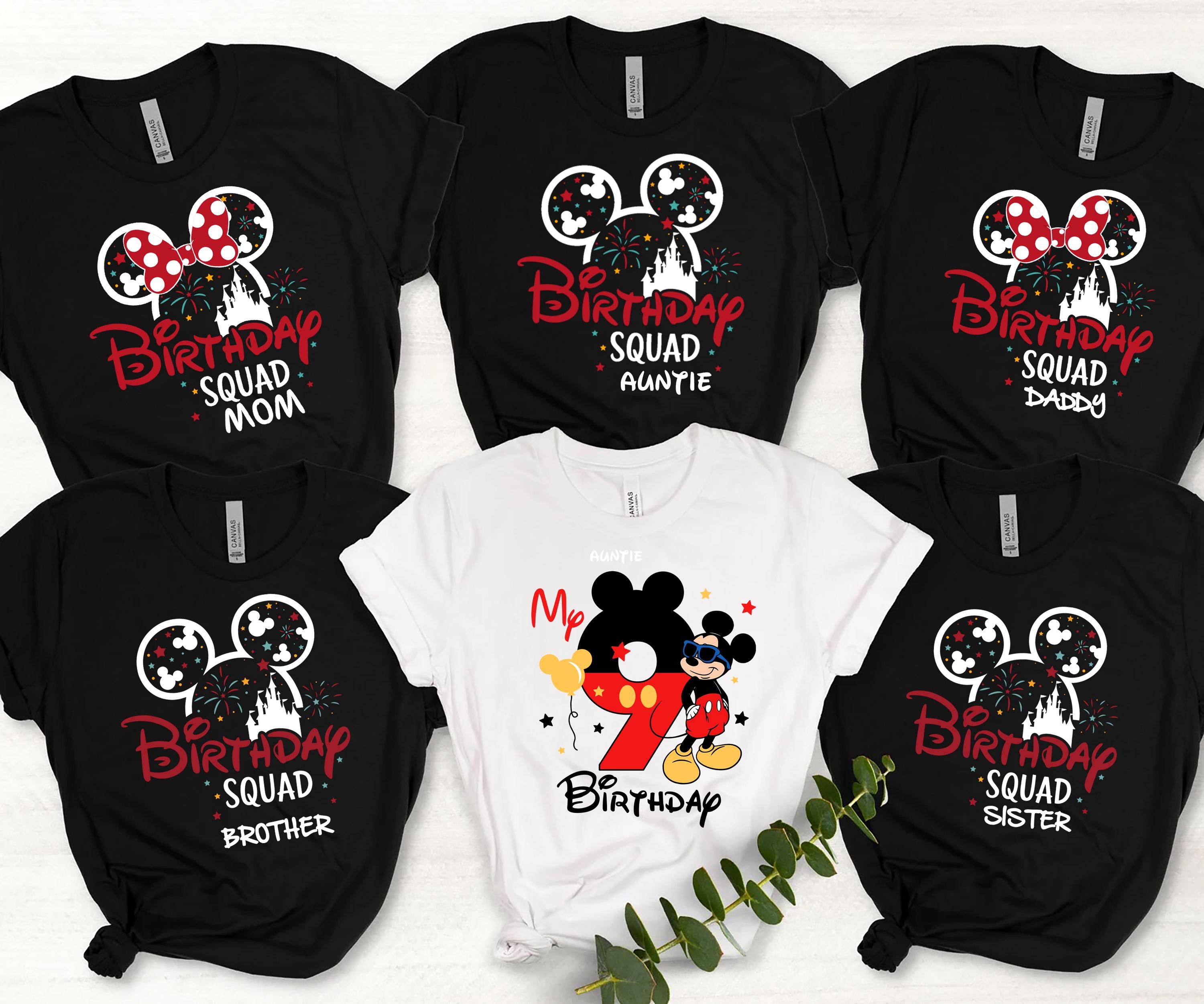 Custom Disney Birthday Shirt, Family Birthday Shirt, Custom Minnie Mickey Shirt, Disney Birthday Girl Shirt, Disney Birthday Group Shirts