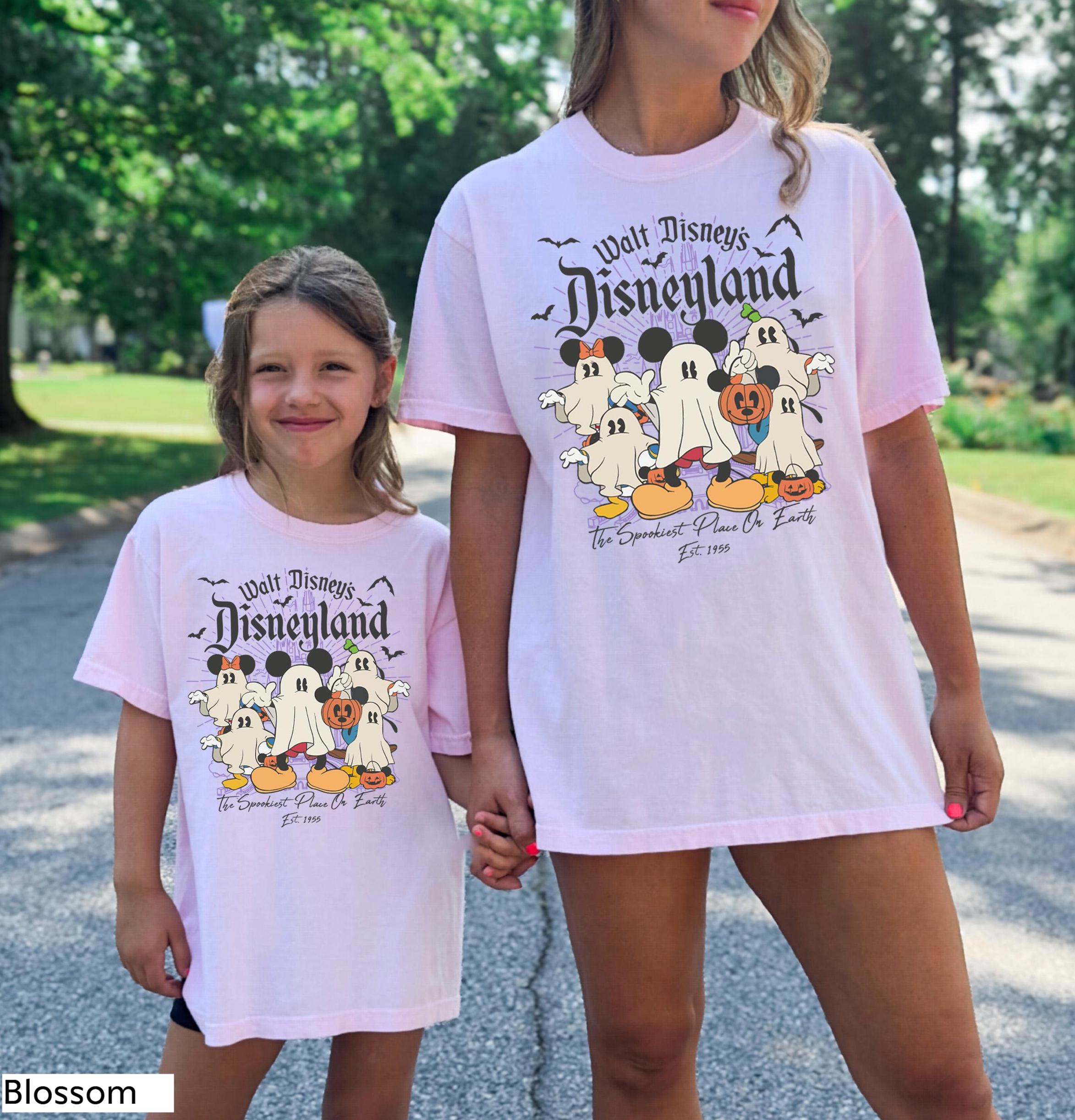 Disneyland Halloween Kids Shirt, Mickey And Friends Halloween Ghost Shirt,Disneyland Est 1955 Halloween Shirt,Mickey Halloween Pumpkin Shirt