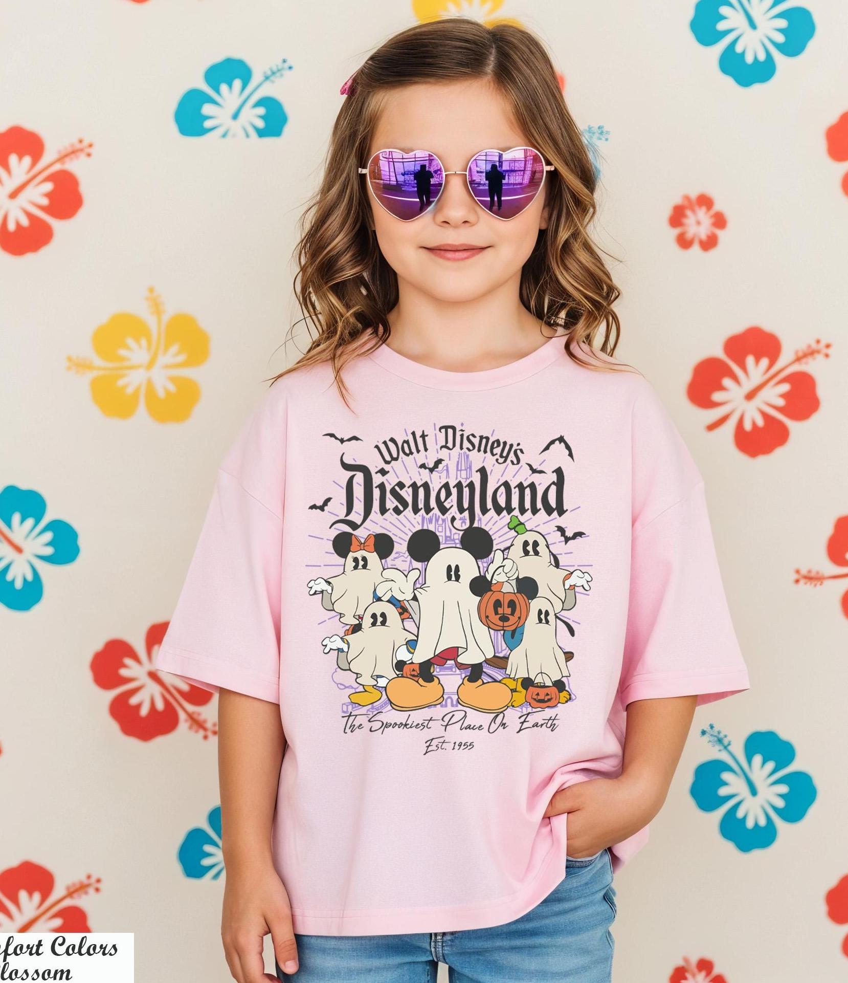 Disneyland Halloween Kids Shirt, Mickey And Friends Halloween Ghost Shirt,Disneyland Est 1955 Halloween Shirt,Mickey Halloween Pumpkin Shirt