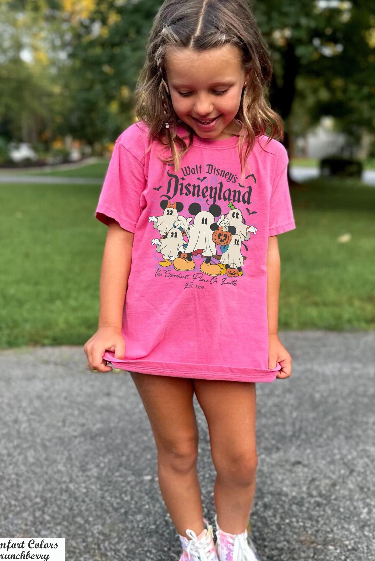 Disneyland Halloween Kids Shirt, Mickey And Friends Halloween Ghost Shirt,Disneyland Est 1955 Halloween Shirt,Mickey Halloween Pumpkin Shirt