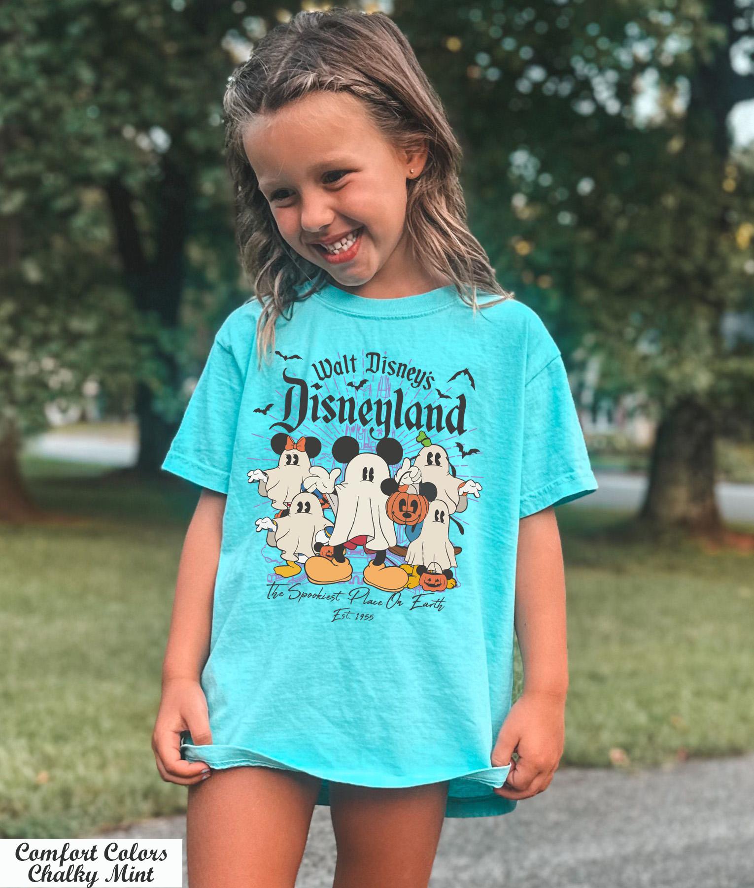 Disneyland Halloween Kids Shirt, Mickey And Friends Halloween Ghost Shirt,Disneyland Est 1955 Halloween Shirt,Mickey Halloween Pumpkin Shirt