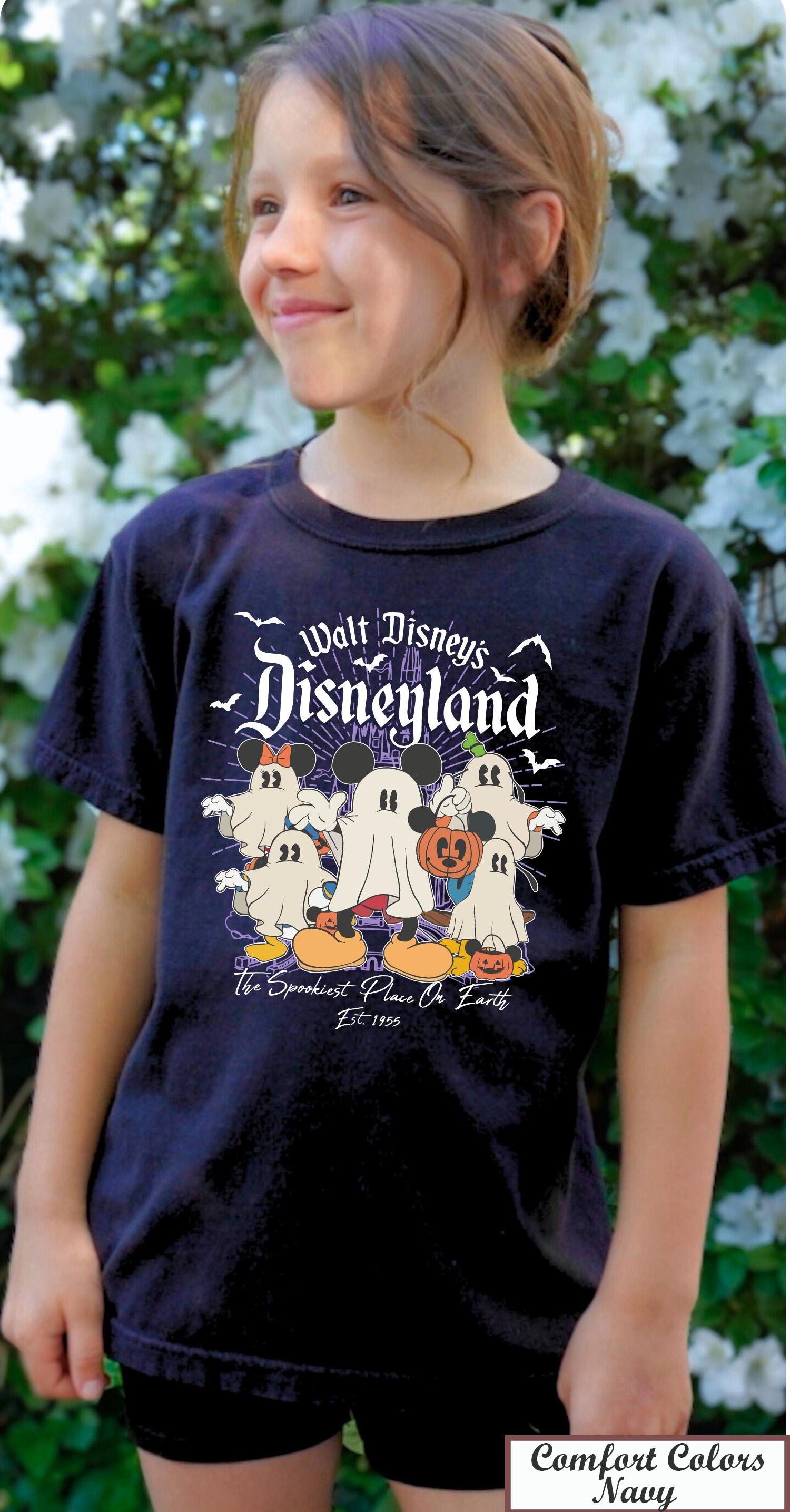 Disneyland Halloween Kids Shirt, Mickey And Friends Halloween Ghost Shirt,Disneyland Est 1955 Halloween Shirt,Mickey Halloween Pumpkin Shirt
