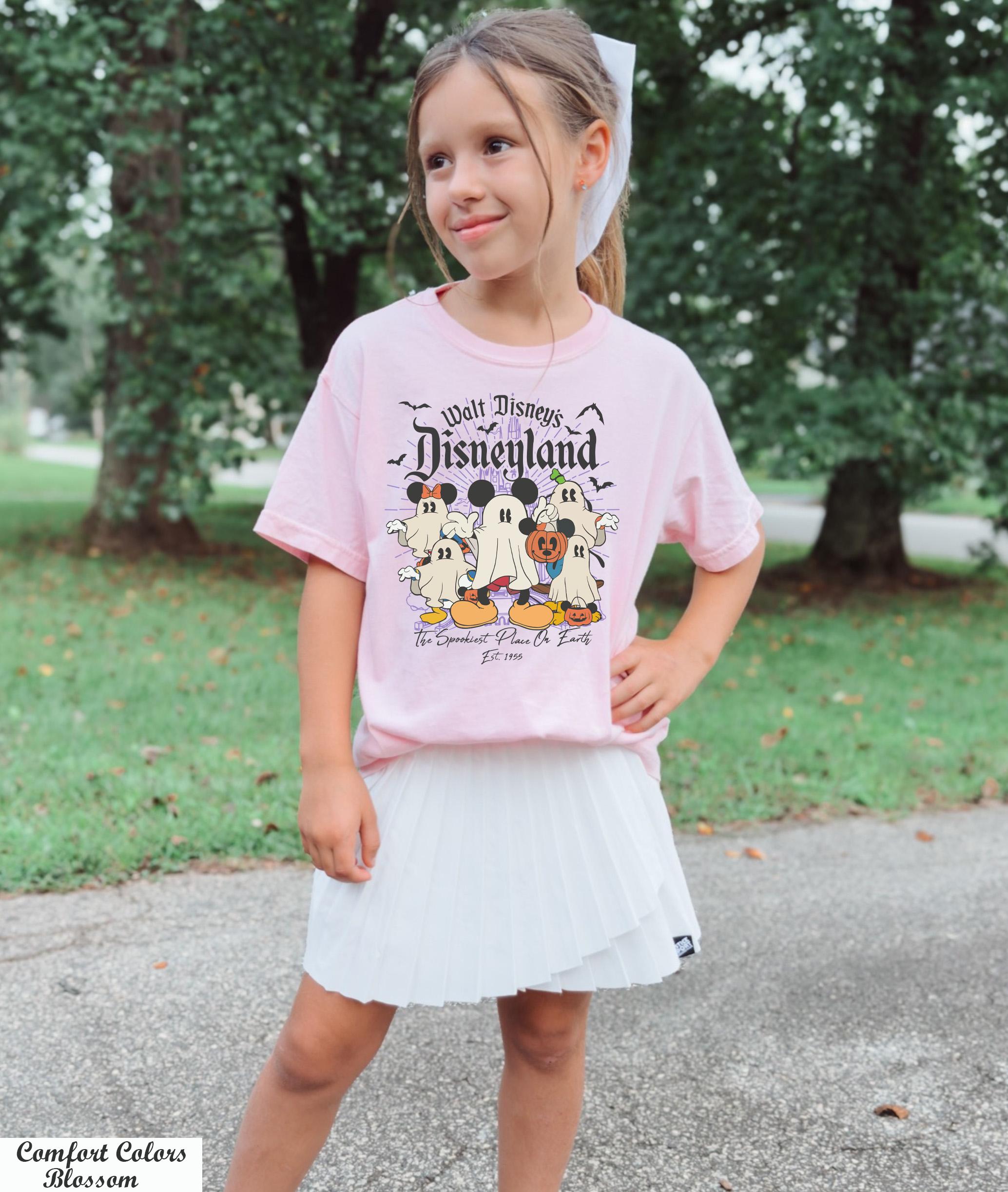 Disneyland Halloween Kids Shirt, Mickey And Friends Halloween Ghost Shirt,Disneyland Est 1955 Halloween Shirt,Mickey Halloween Pumpkin Shirt