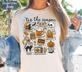 Tis The Season Shirt, Witchy Gifts, Spooky Vibes Tee, Pumpkin Tee, Halloween Vibes Shirt, Vintage Halloween Shirt,, Fall Nights Shirt Gift
