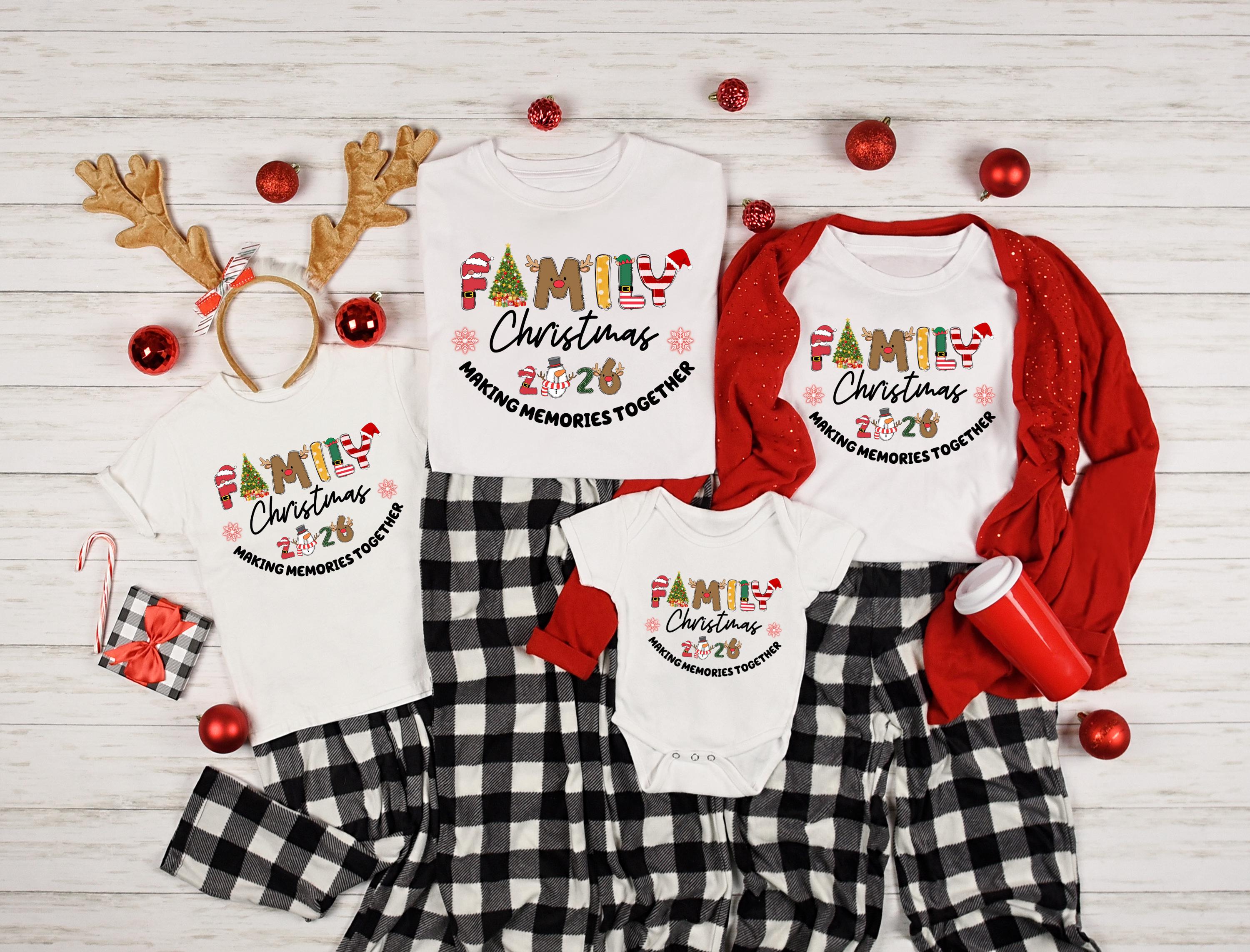 Family Christmas 2026 Making Memories Together Shirt, Christmas Matching Shirts, Christmas Group Shirt, Christmas Family  Pajamas T-shirts