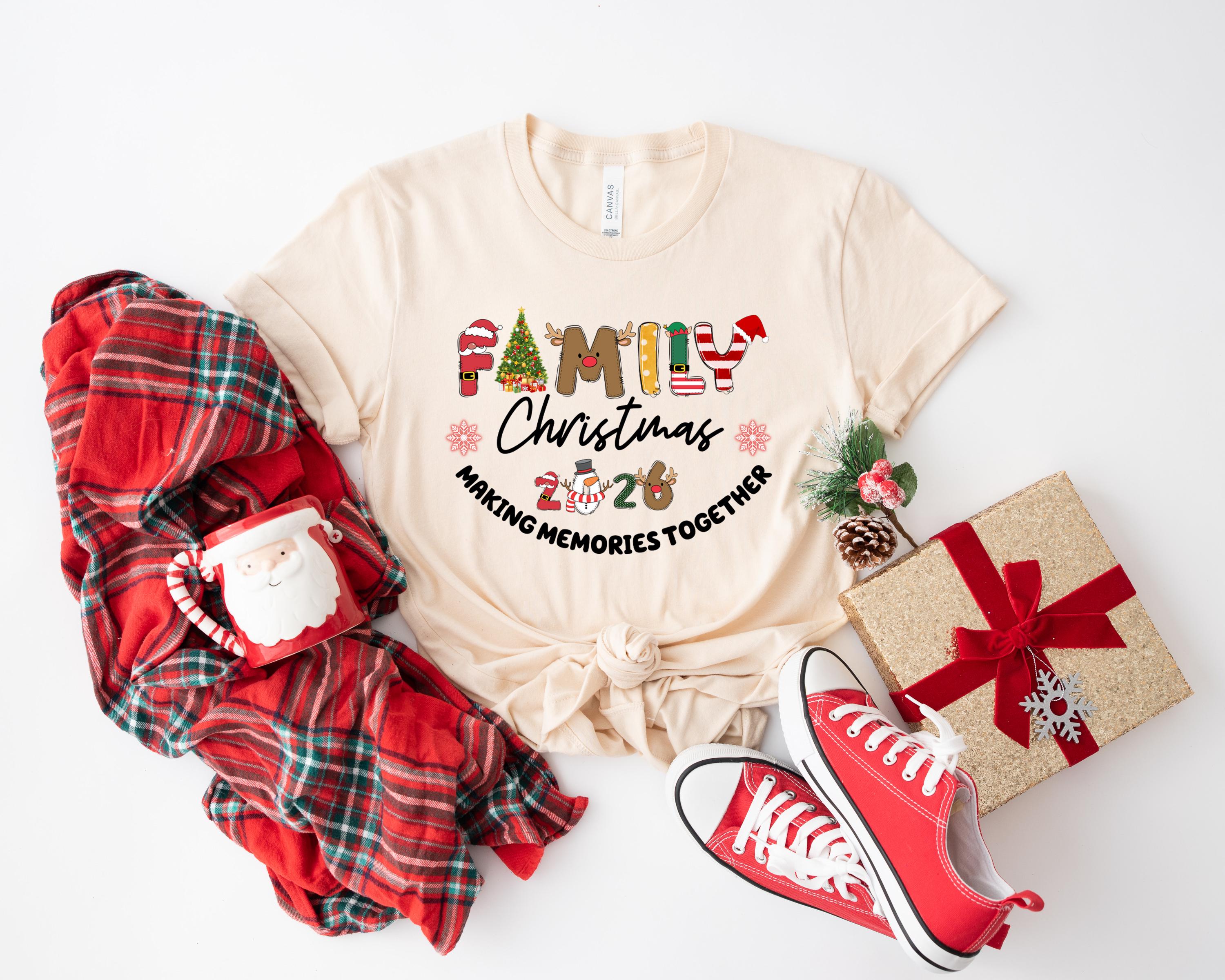 Family Christmas 2026 Making Memories Together Shirt, Christmas Matching Shirts, Christmas Group Shirt, Christmas Family  Pajamas T-shirts