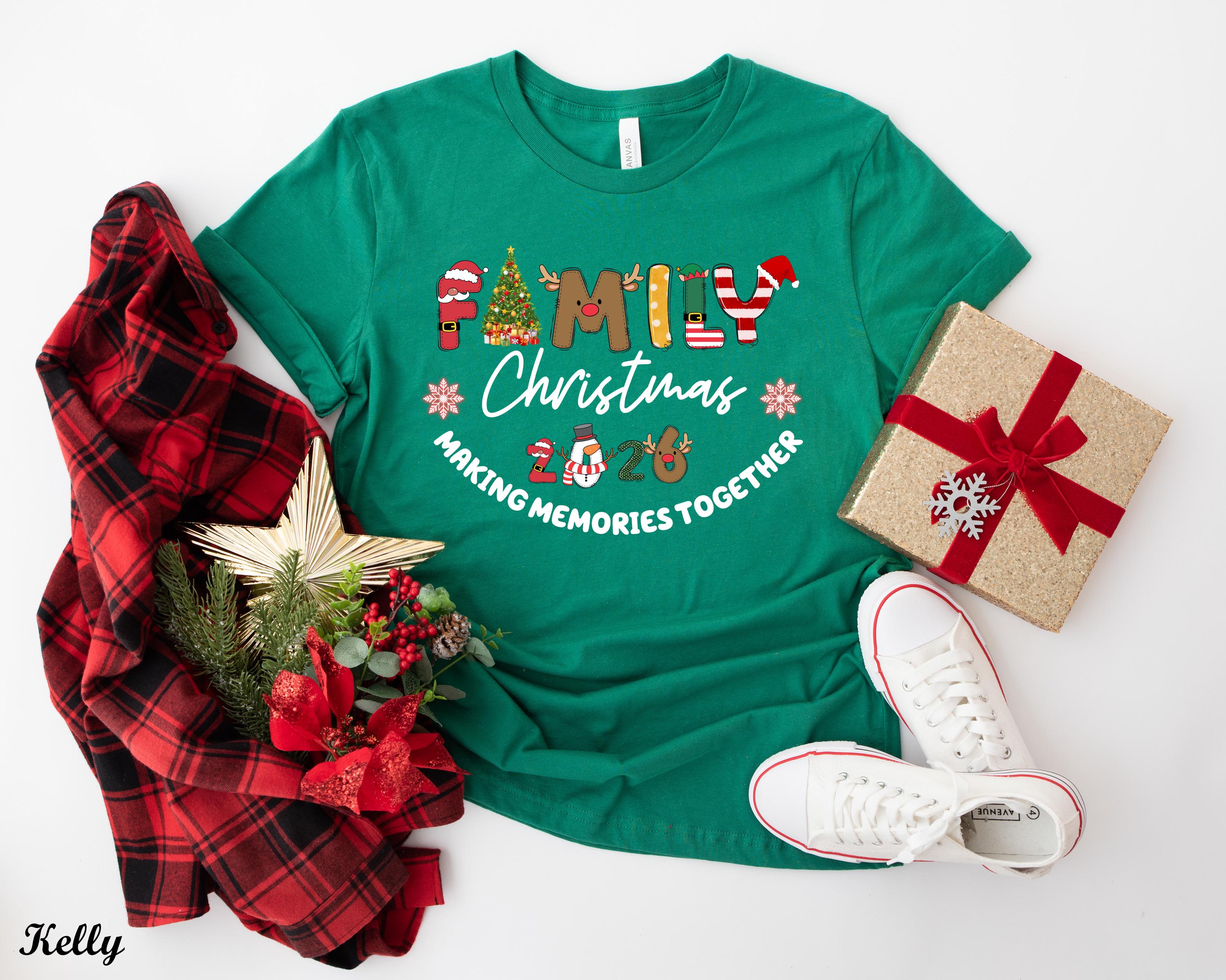 Family Christmas 2026 Making Memories Together Shirt, Christmas Matching Shirts, Christmas Group Shirt, Christmas Family  Pajamas T-shirts