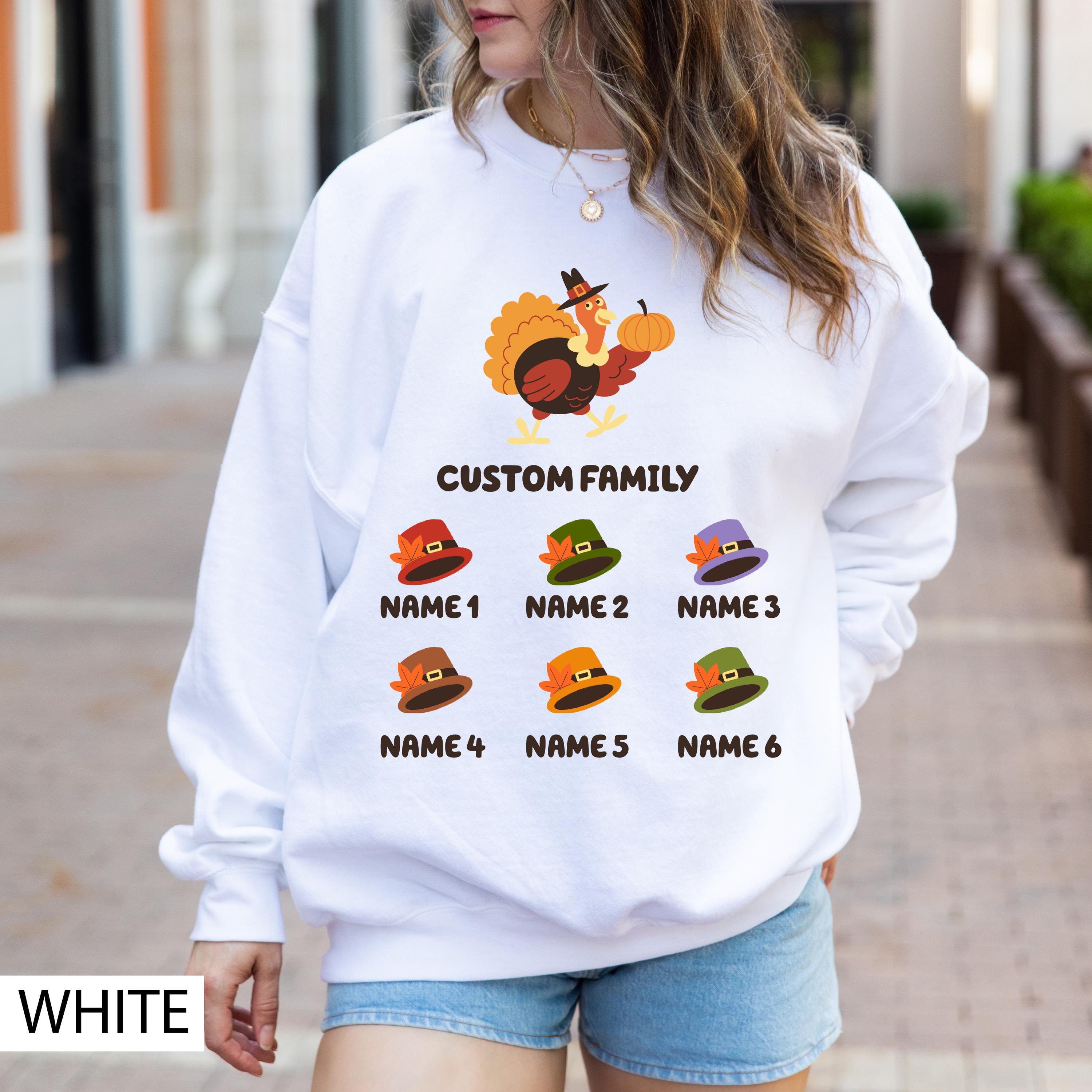 Custom Thanksgiving Gobble family sweatshirt, Turkey sweatshirt, Personalized family Fall season sweatshirt, Thanksgiving sweatshirt