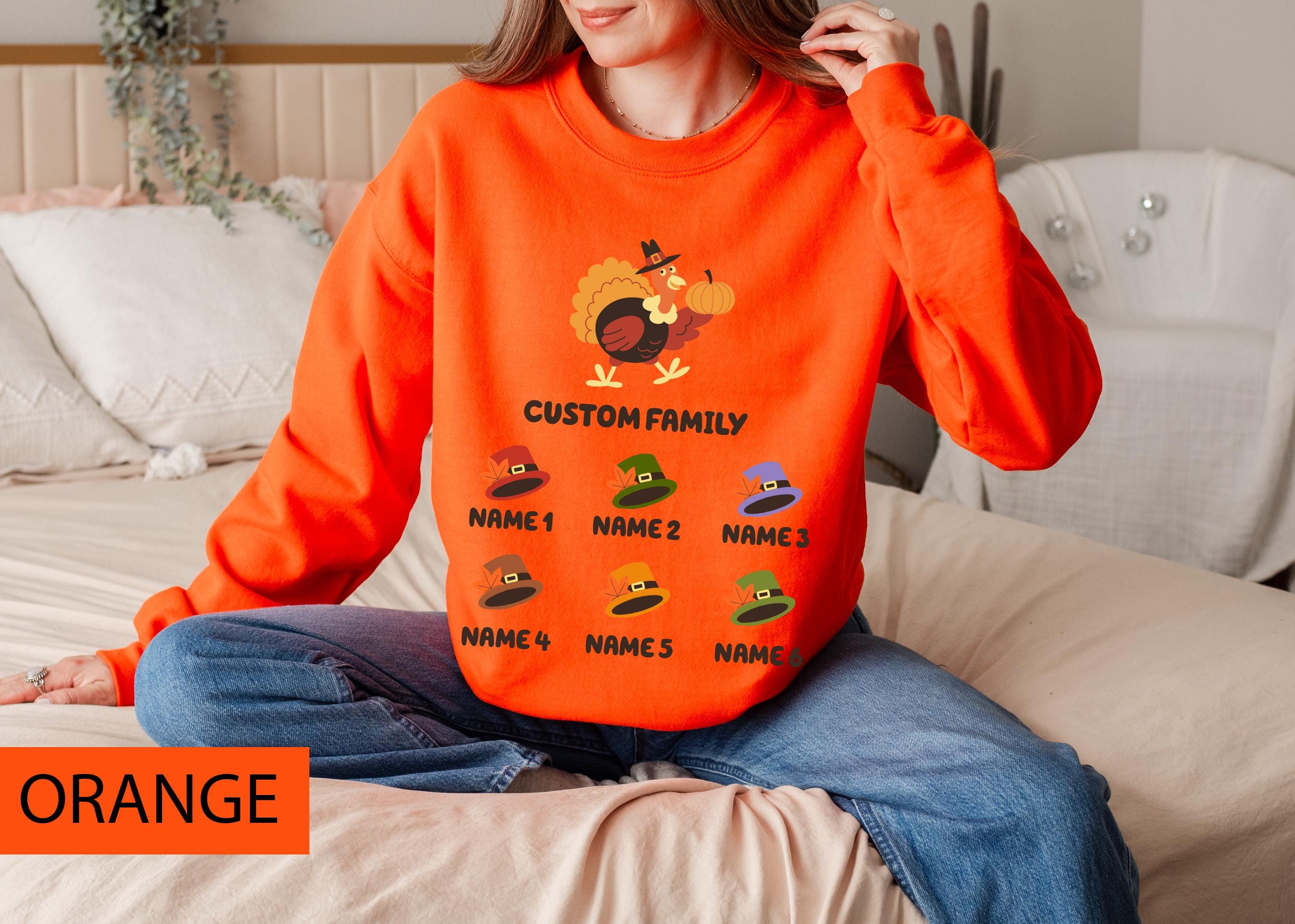 Custom Thanksgiving Gobble family sweatshirt, Turkey sweatshirt, Personalized family Fall season sweatshirt, Thanksgiving sweatshirt