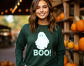 Halloween boo ghost Sweatshirt , cute ghost Sweatshirt, Spooky Season sweatshirt, Halloween Gift, Halloween cute boo ghost sweatshirt